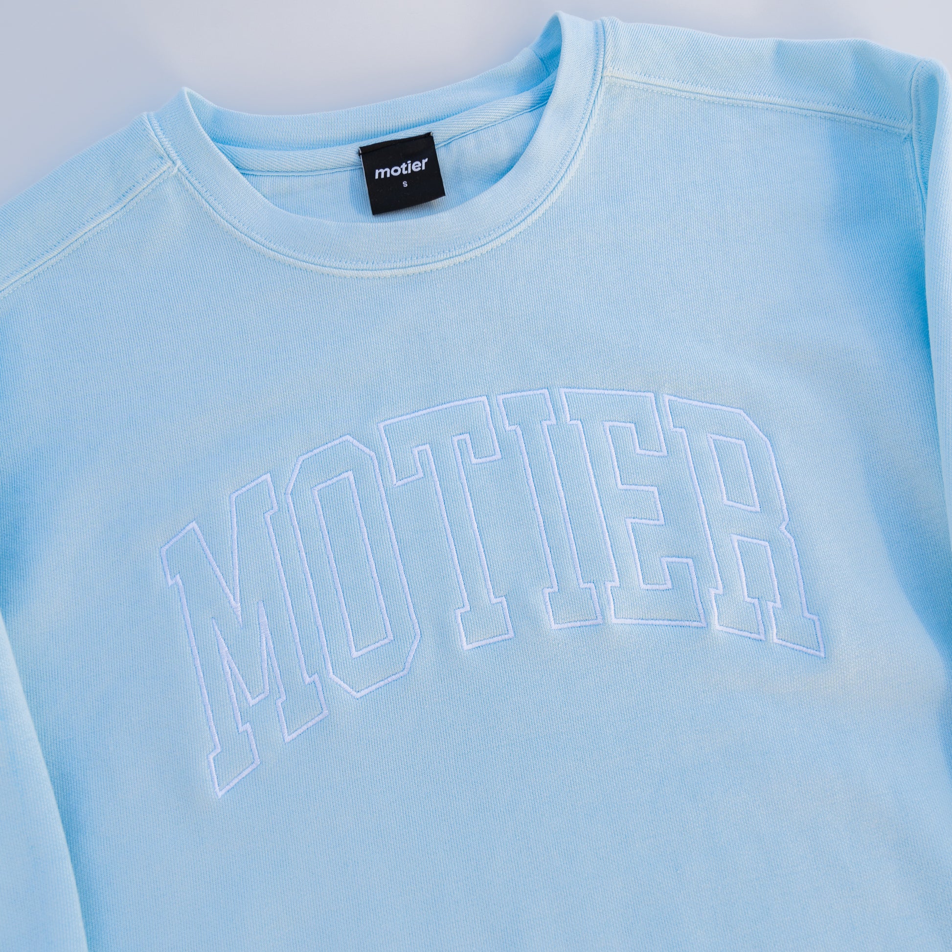 The Heritage Crewneck (Baby Blue) - Motier Lafayette 
