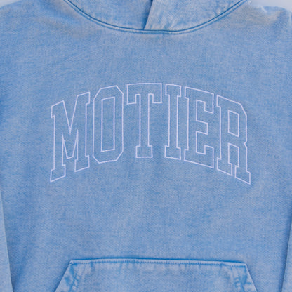 The Heritage Mineral Washed Luxe Hoodie (Arctic Blue) - Motier Lafayette 