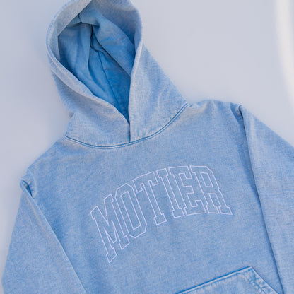 The Heritage Mineral Washed Luxe Hoodie (Arctic Blue) - Motier Lafayette 