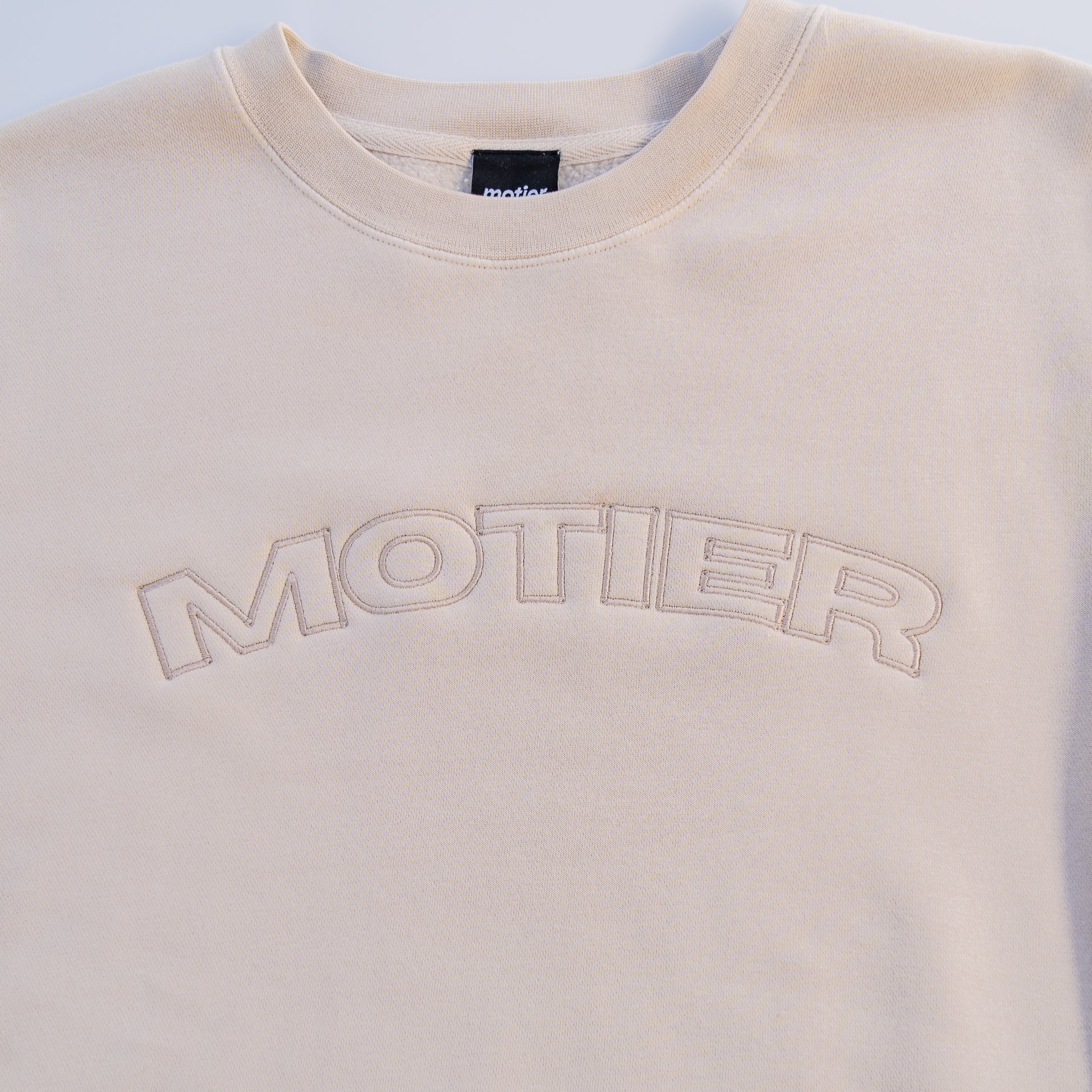 The Horizon Pigment Dyed Crewneck (Sand) - Motier Lafayette 