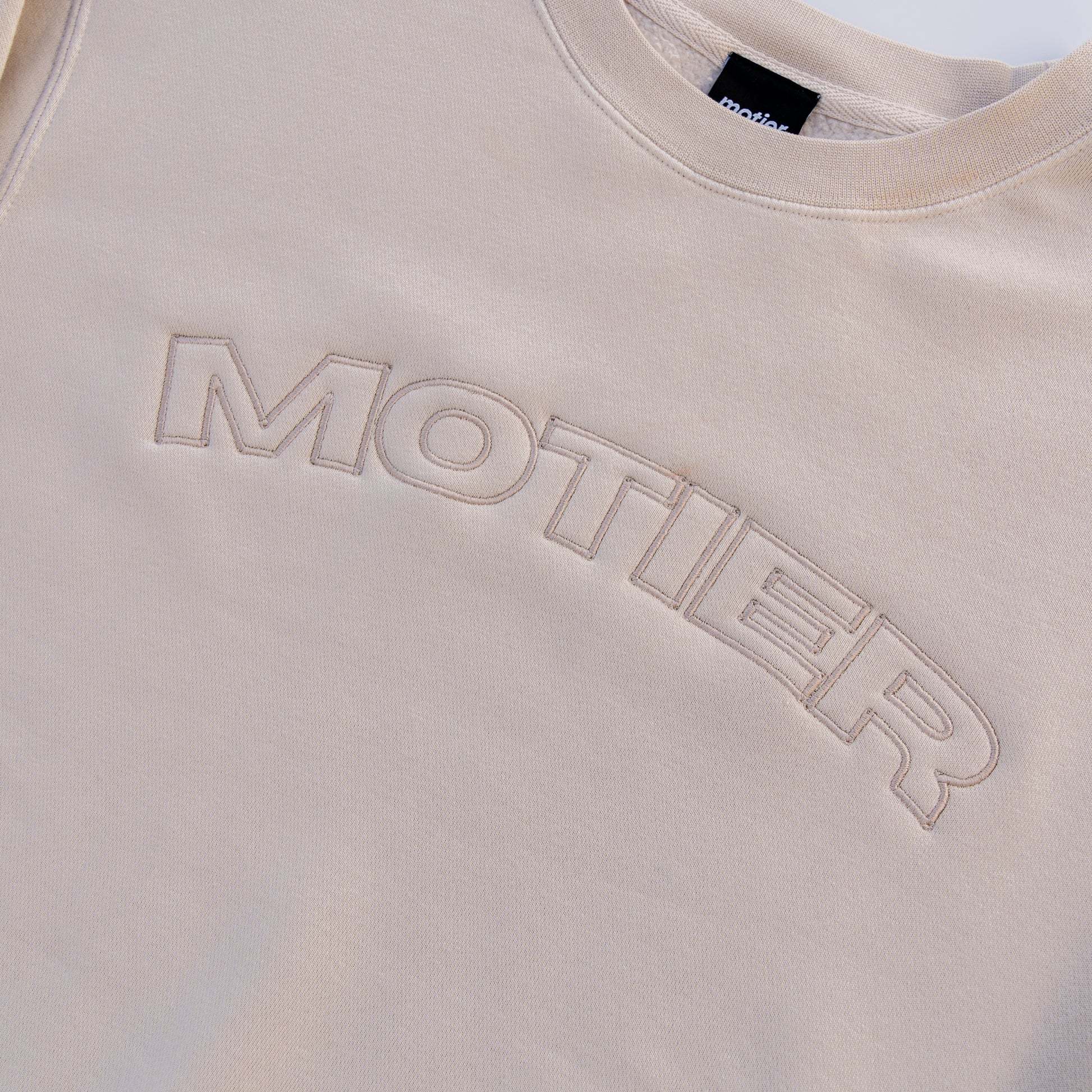 The Horizon Pigment Dyed Crewneck (Sand) - Motier Lafayette 
