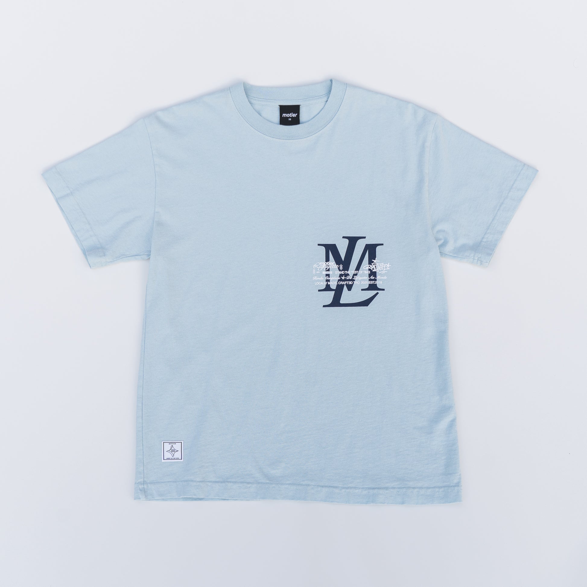 The Contra Luxe Tee (Cashmere Blue) - Motier Lafayette 