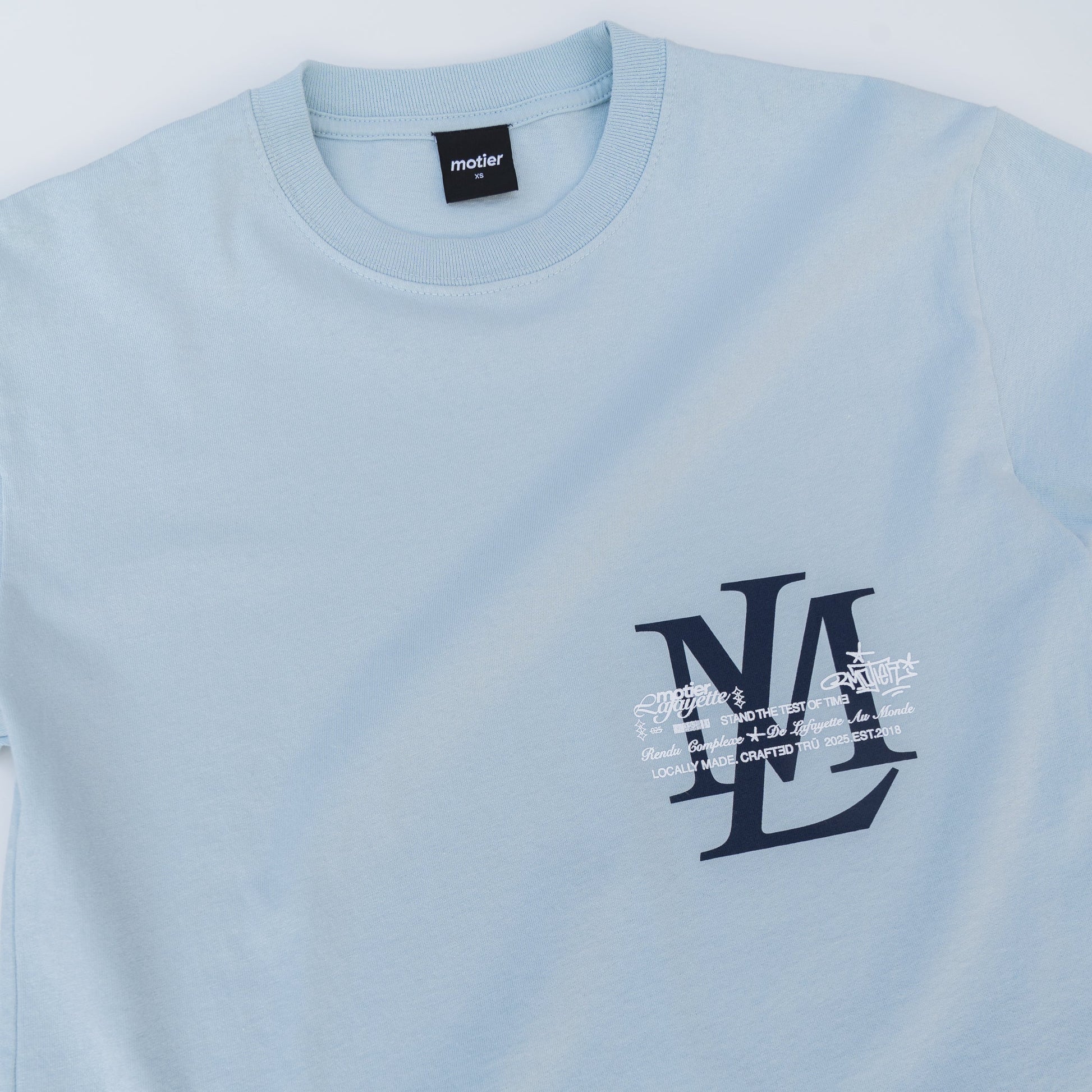 The Contra Luxe Tee (Cashmere Blue) - Motier Lafayette 