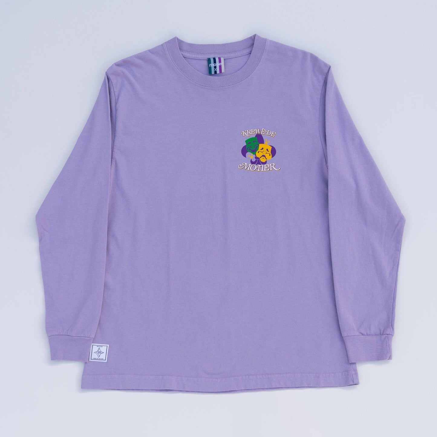 The Krewe De Motier 2024 L/S Luxe Tee (Lavender Aura) - Motier Lafayette 