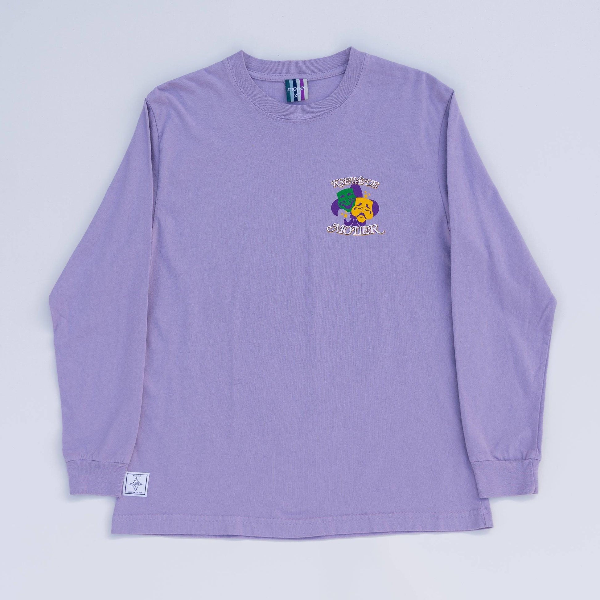 The Krewe De Motier 2024 L/S Luxe Tee (Lavender Aura) - Motier Lafayette 