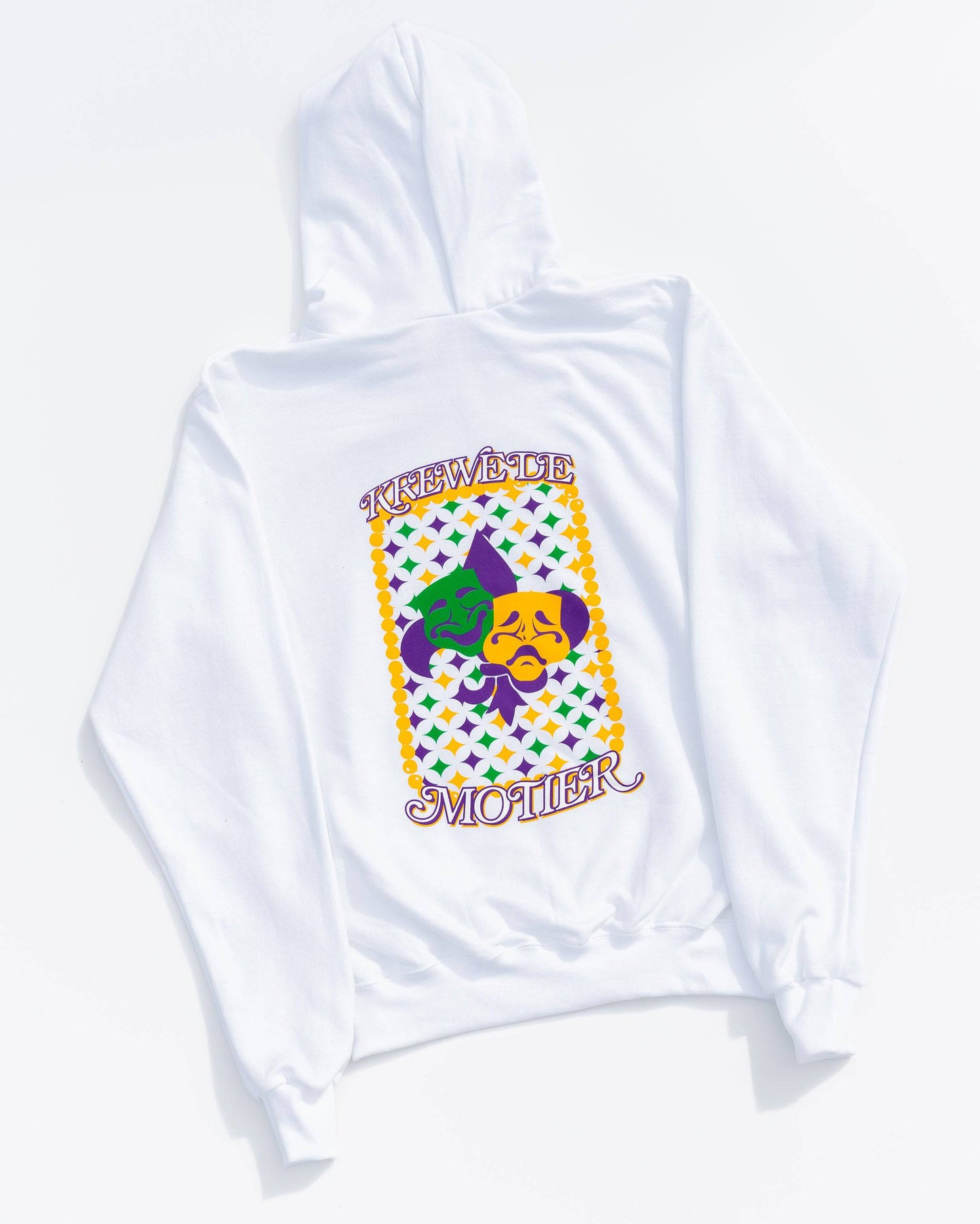 The Krewe De Motier 2024 Hoodie (White) - Motier Lafayette 