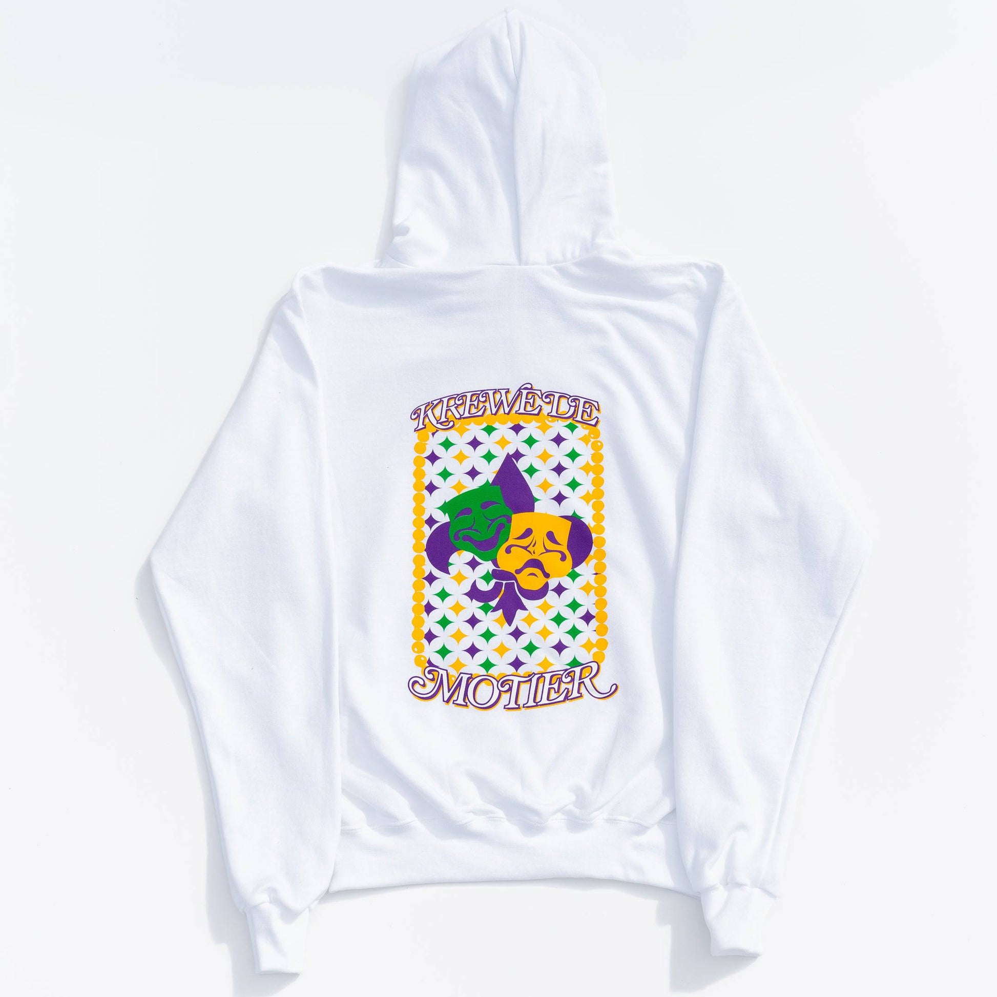 The Krewe De Motier 2024 Hoodie (White) - Motier Lafayette 