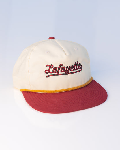 Lafayette Roped Snapback (Red/Gold)