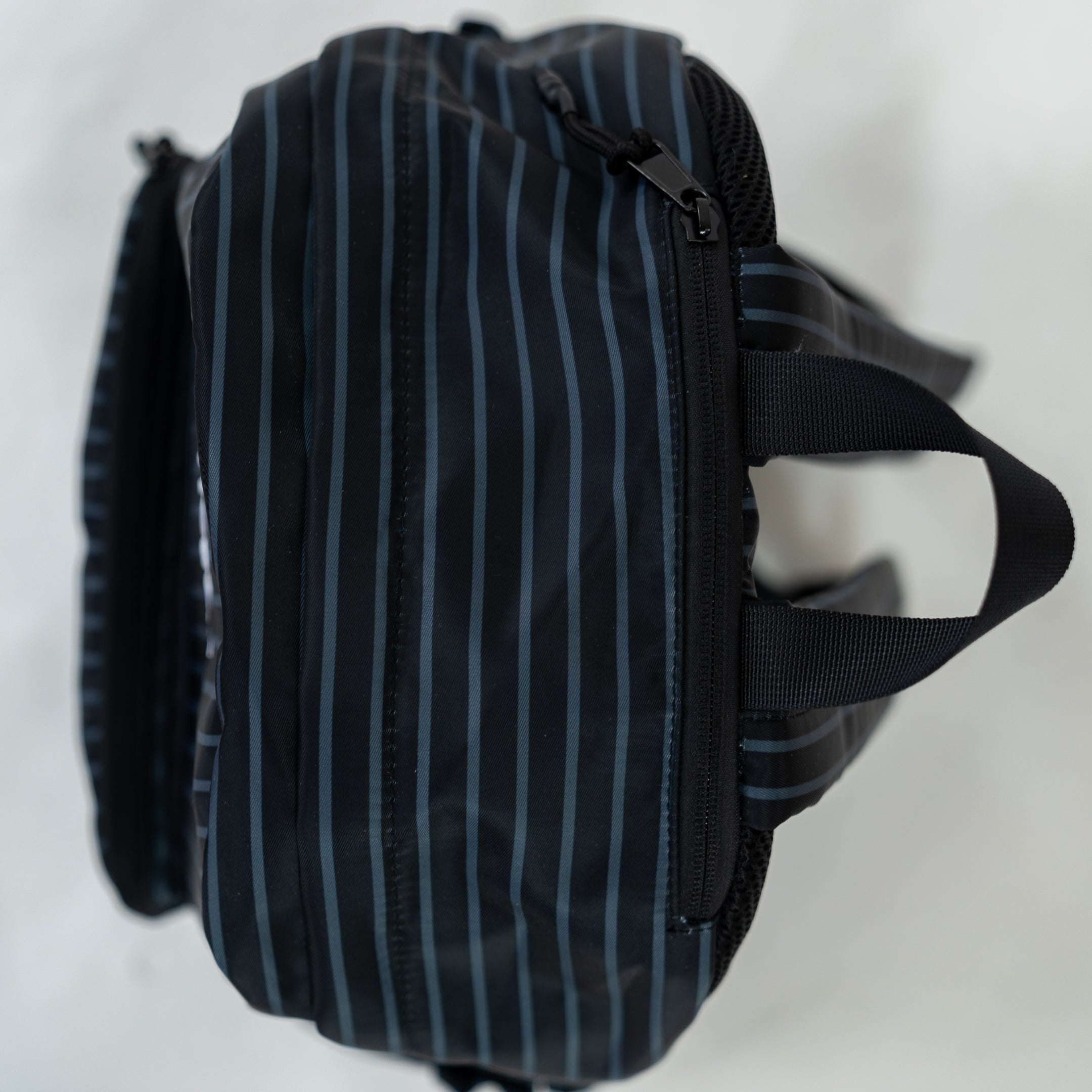 The Legacy II Pinstripe Backpack (Black) - Motier Lafayette 