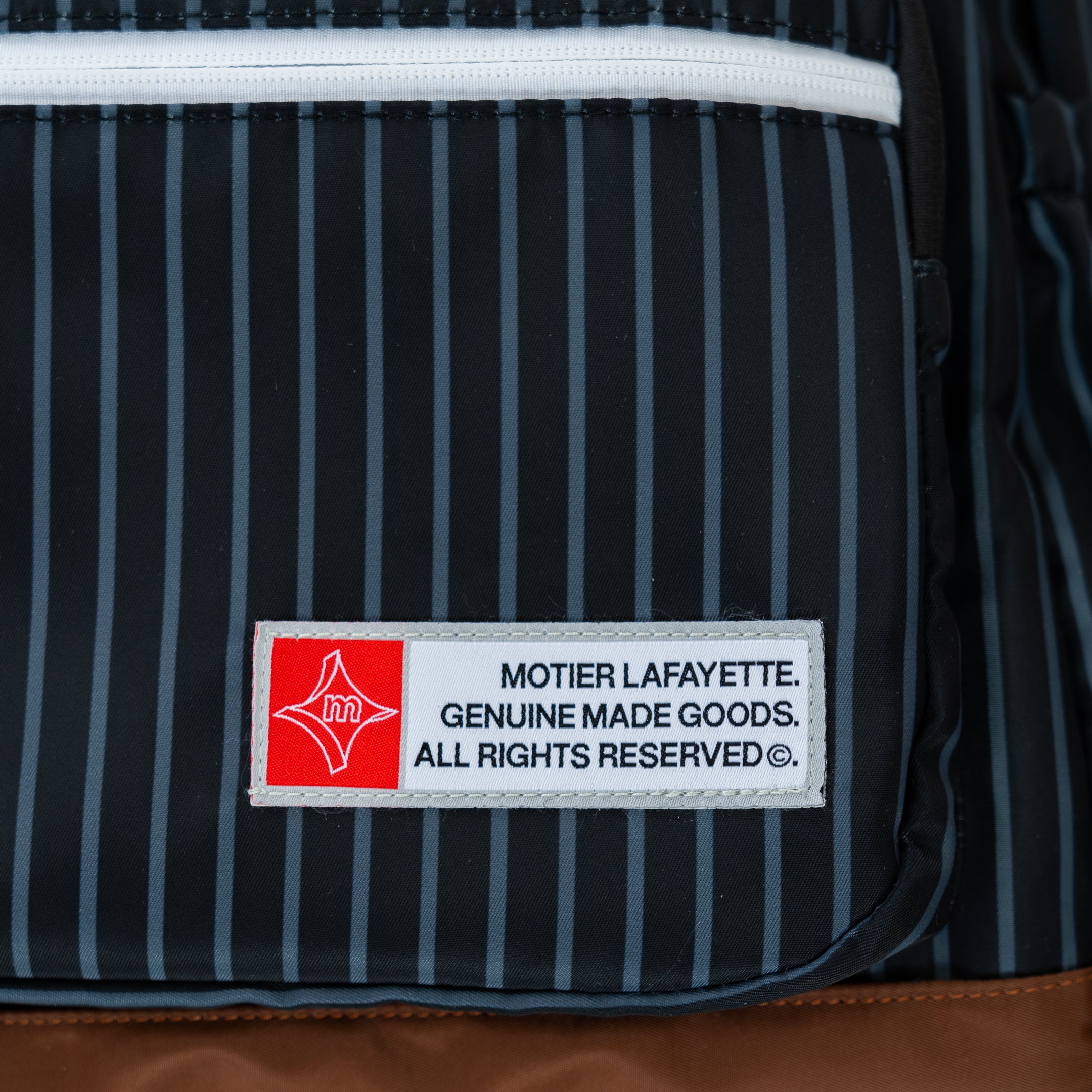 The Legacy II Pinstripe Backpack (Black) - Motier Lafayette 
