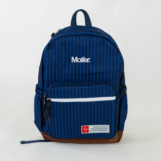 The Legacy II Pinstripe Backpack (Navy) - Motier Lafayette 