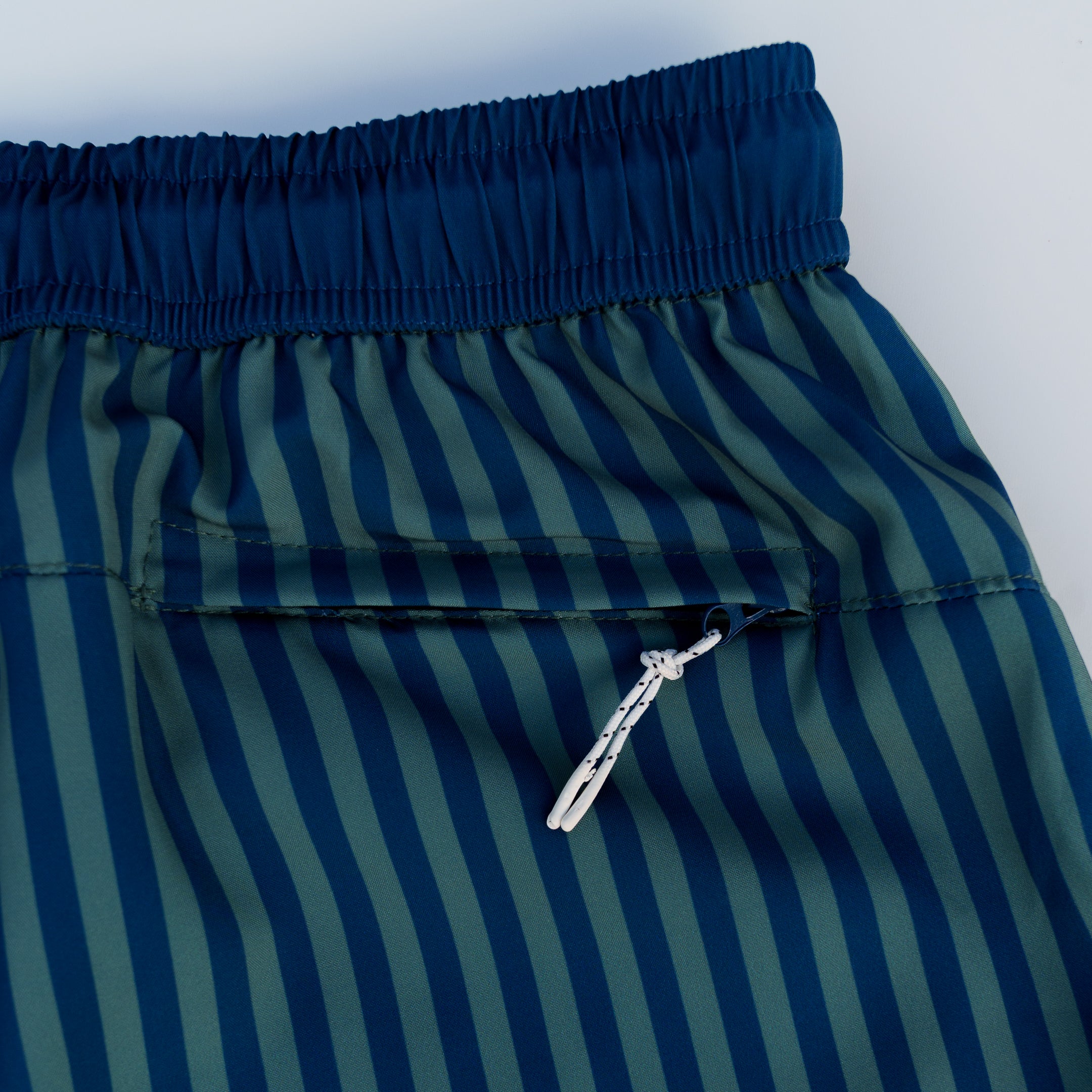 The Youth Striped Lineage Boardshorts (Navy/Pine)