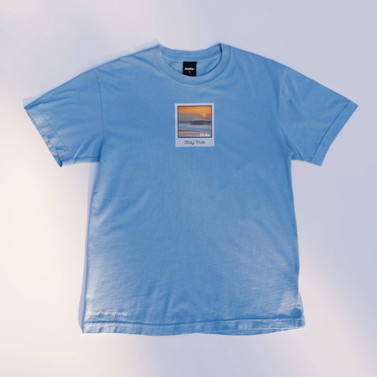Stay True Polaroid Luxe Tee (Glacier Lake) - Motier Lafayette 