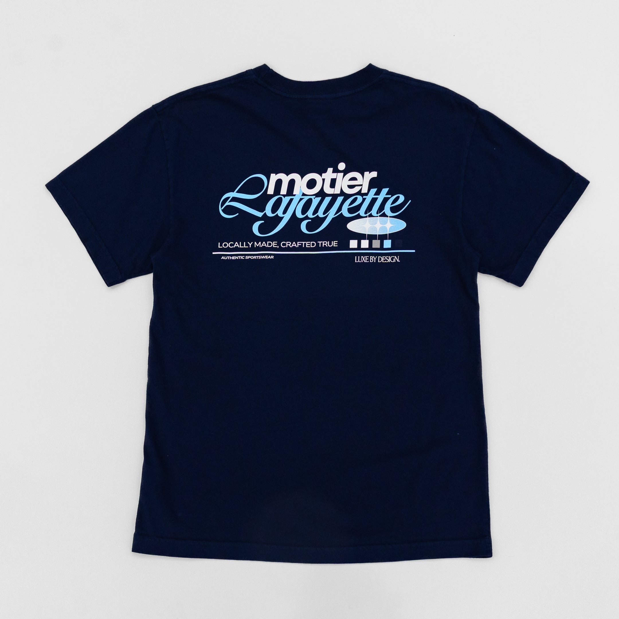 The Motier Luxe by Design Signature Luxe Tee (Navy) - Motier Lafayette 