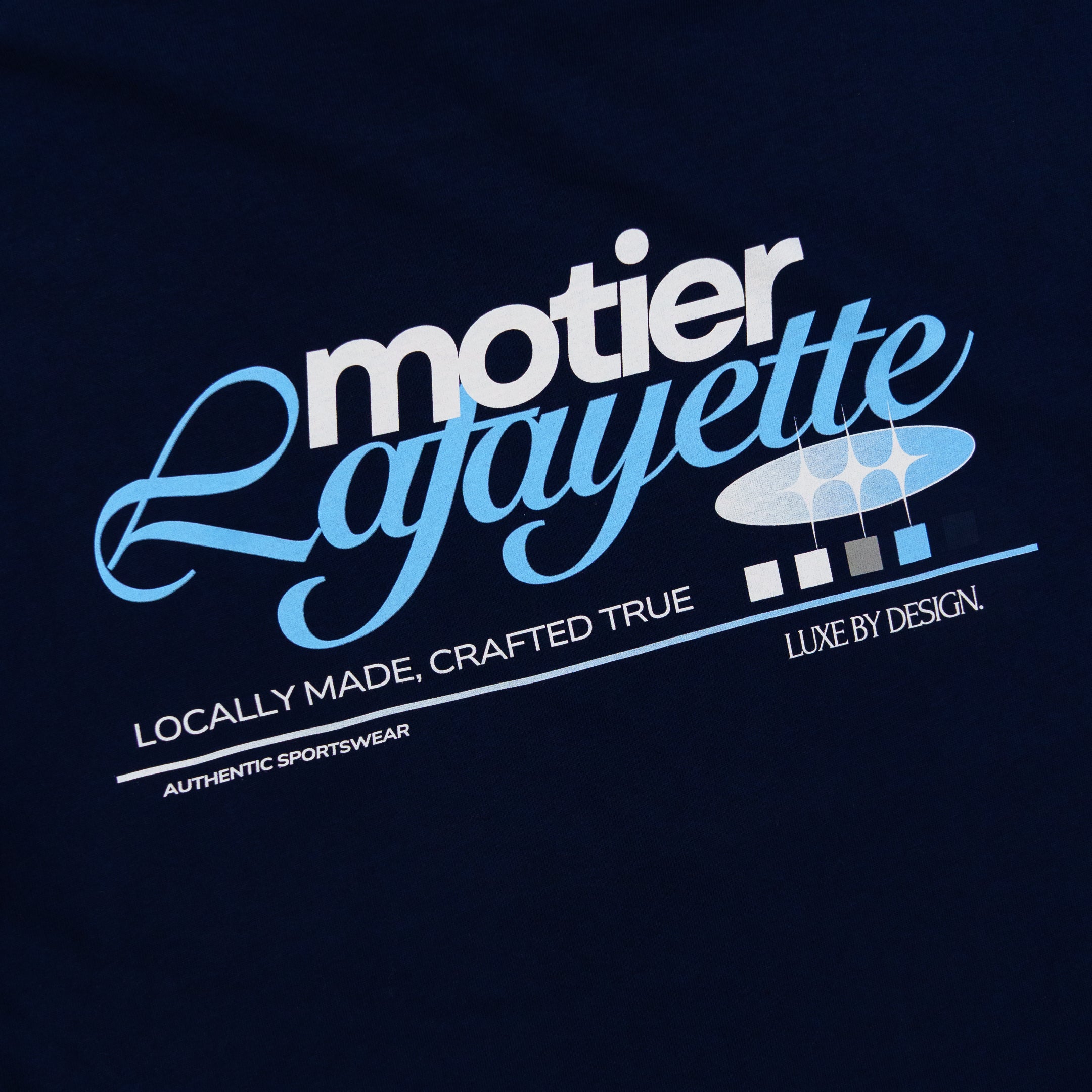 The Motier Luxe by Design Signature Luxe Tee (Navy) - Motier Lafayette 