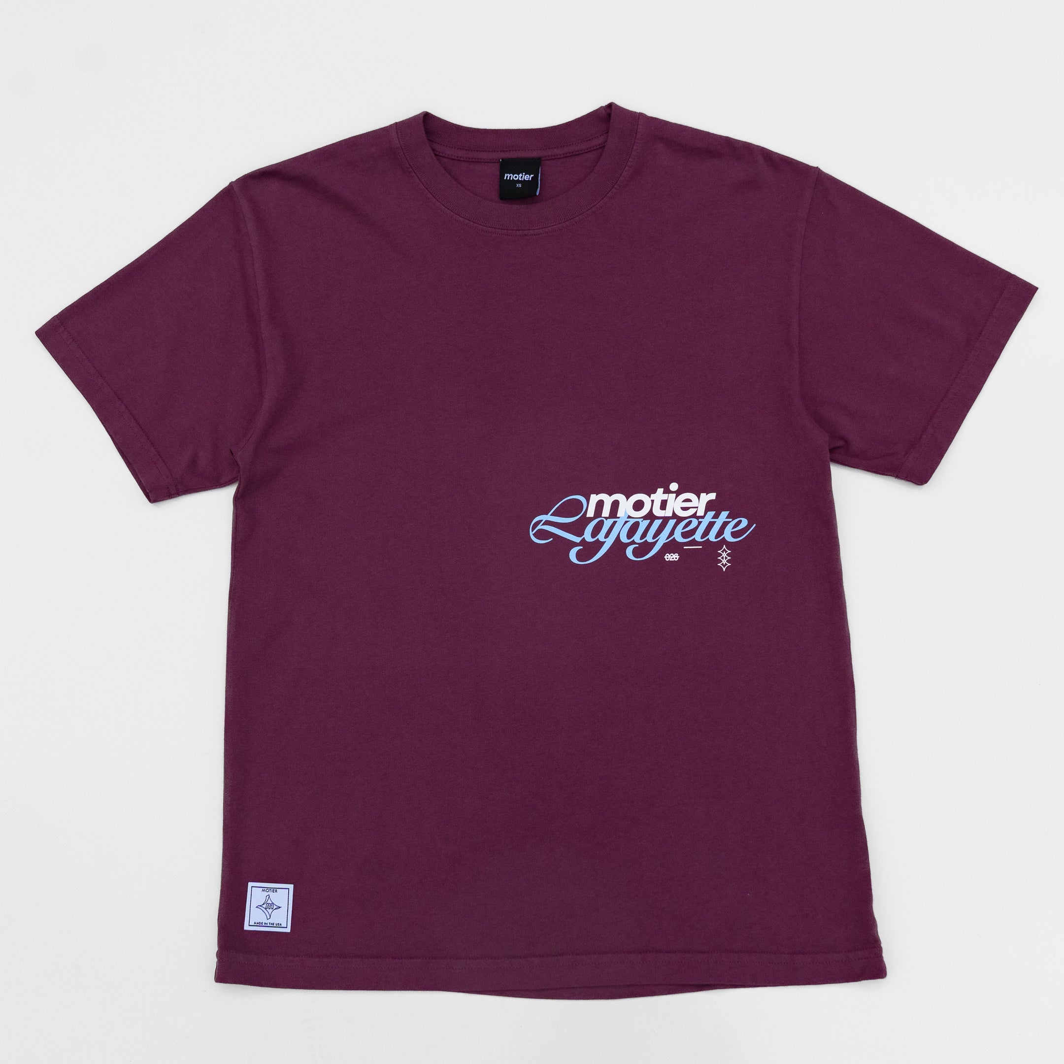 The Motier Luxe by Design Signature Luxe Tee (Plum Wine) - Motier Lafayette 