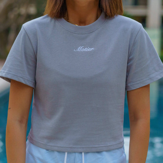 The Script Luxe Crop (Dark Clear)