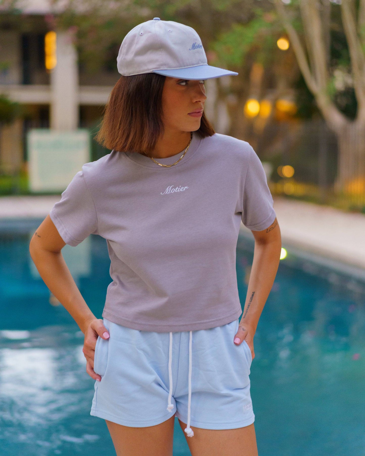 The Script Luxe Crop (Dark Clear)