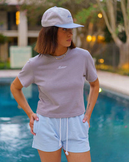 The Script Luxe Crop (Dark Clear)