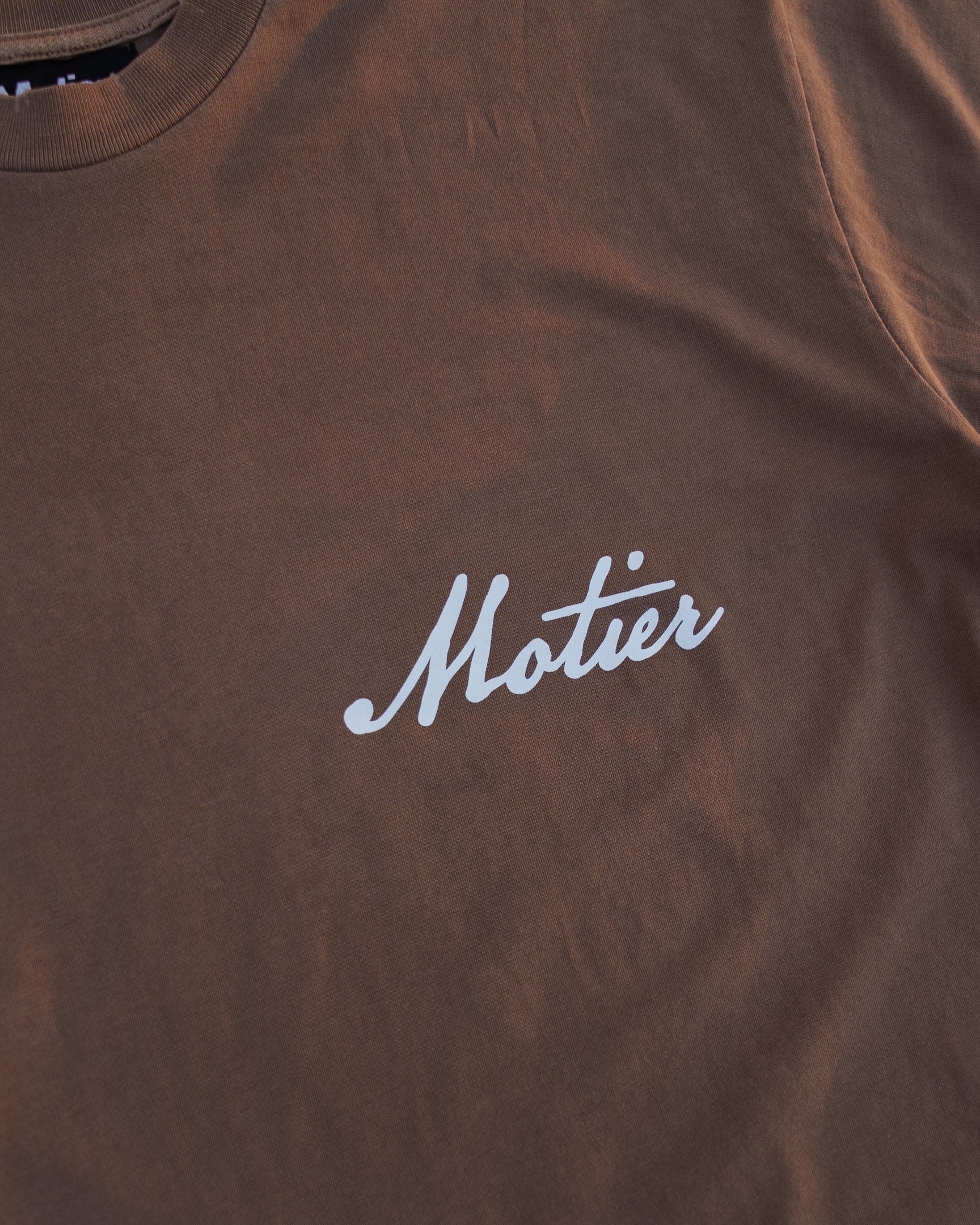 Ellington Handwritten Script Luxe Tee (Rustic Wood)