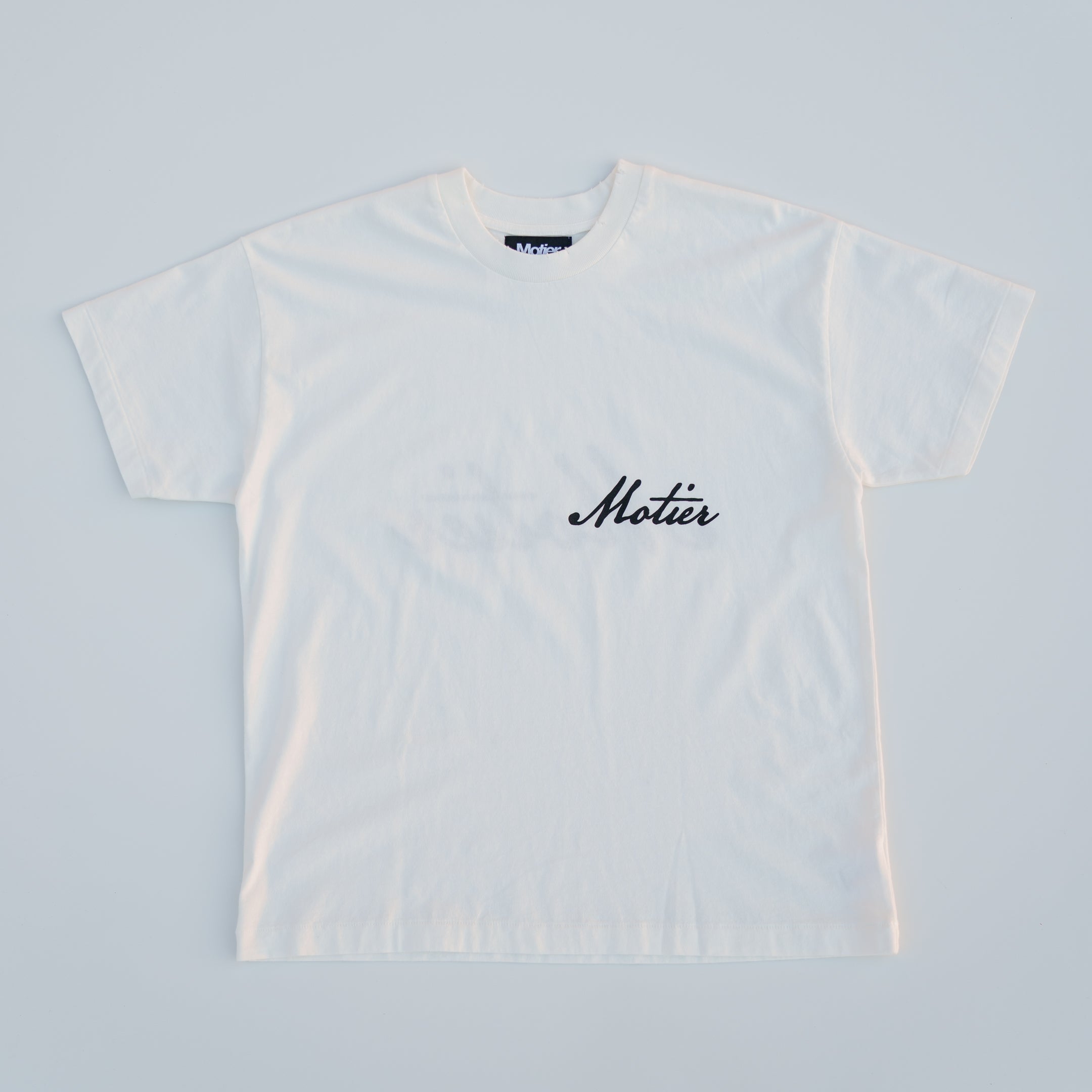 Ellington Handwritten Script Luxe Tee (Blanc)