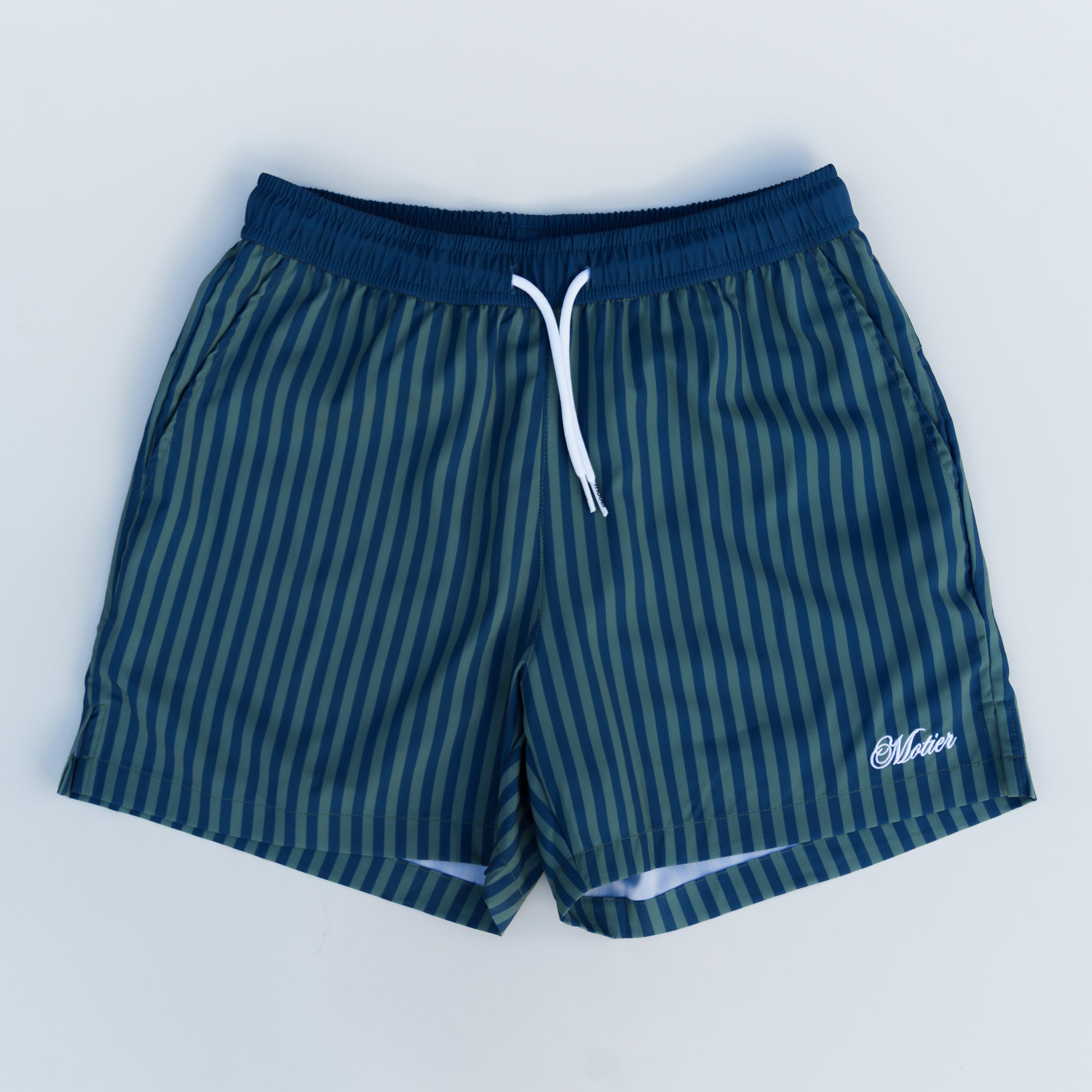 The Striped Lineage Boardshorts (Navy/Pine)
