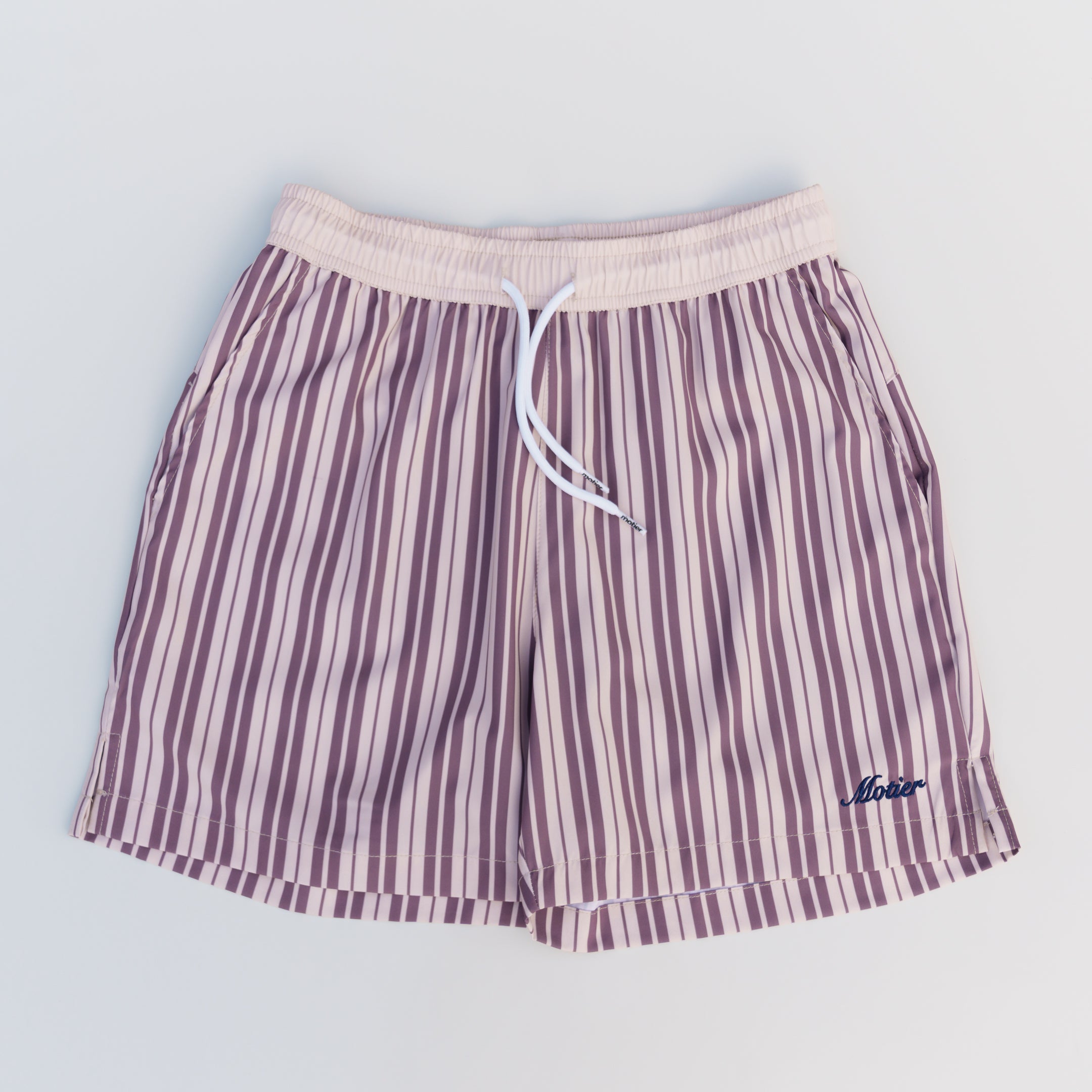 The Striped Lineage Boardshorts (Oxford/Rosewood)