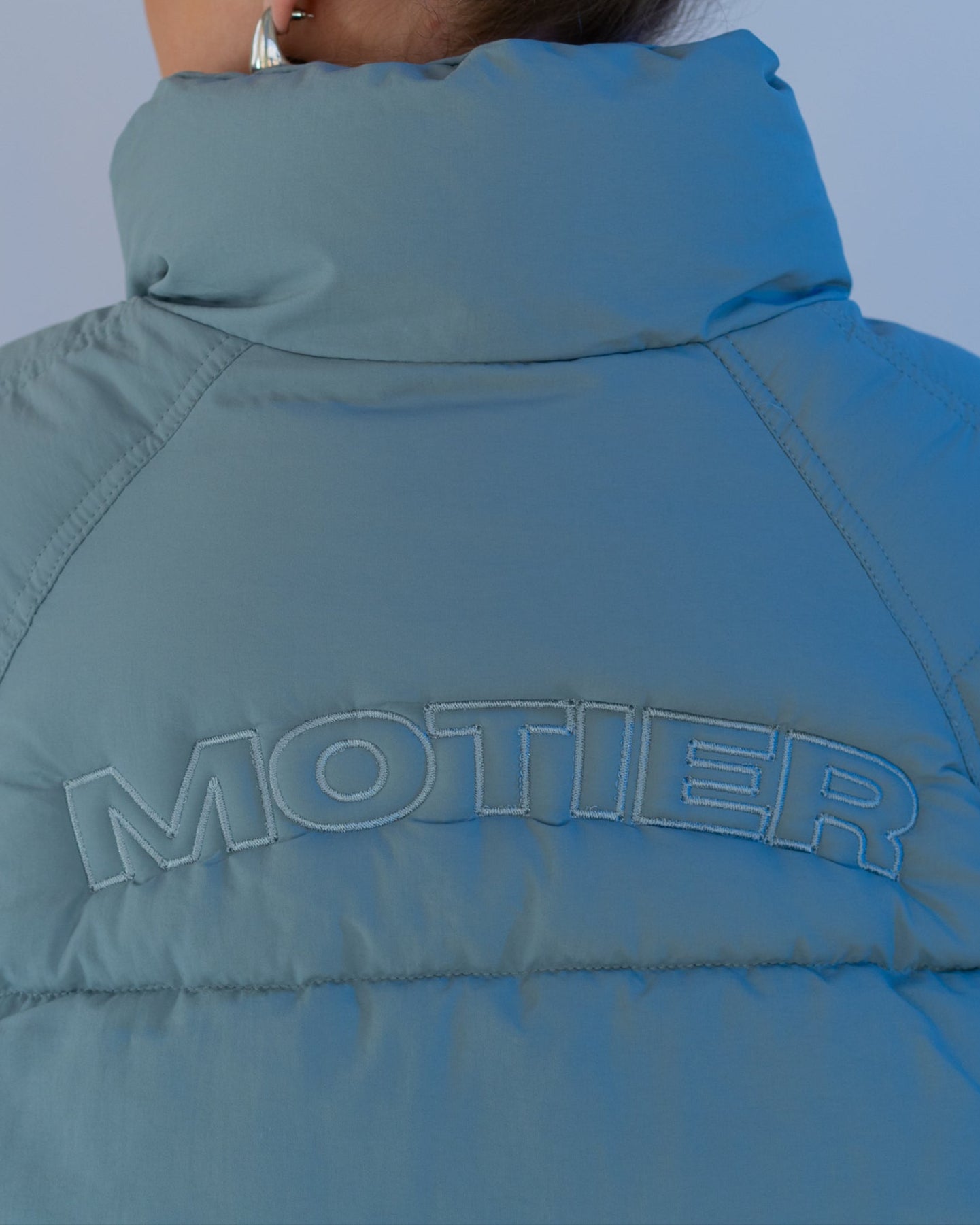The Motier Women's Horizon Puffer Jacket (Slate Blue) - Motier Lafayette 