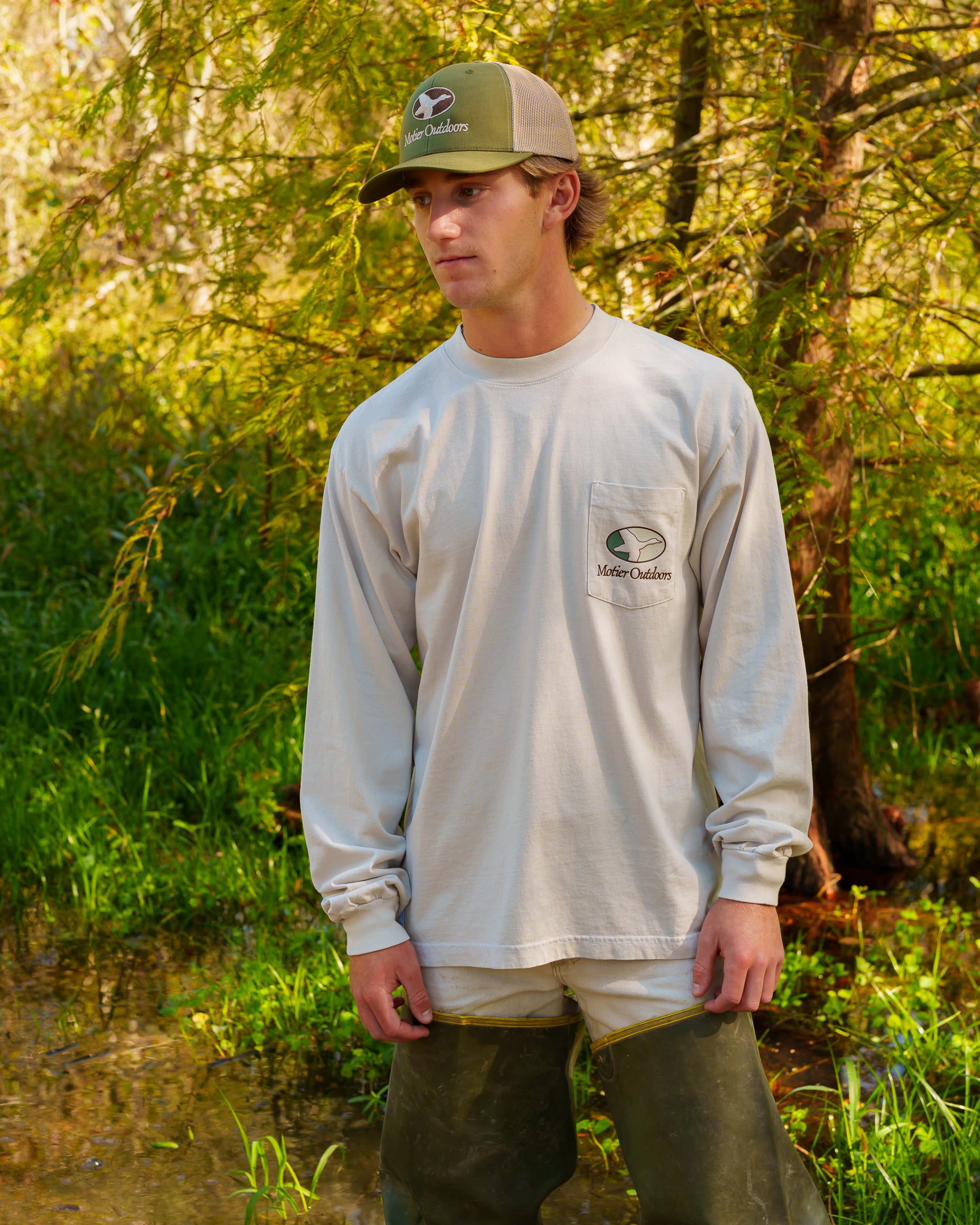 Mallard Luxe L/S Pocket Tee (Brush)