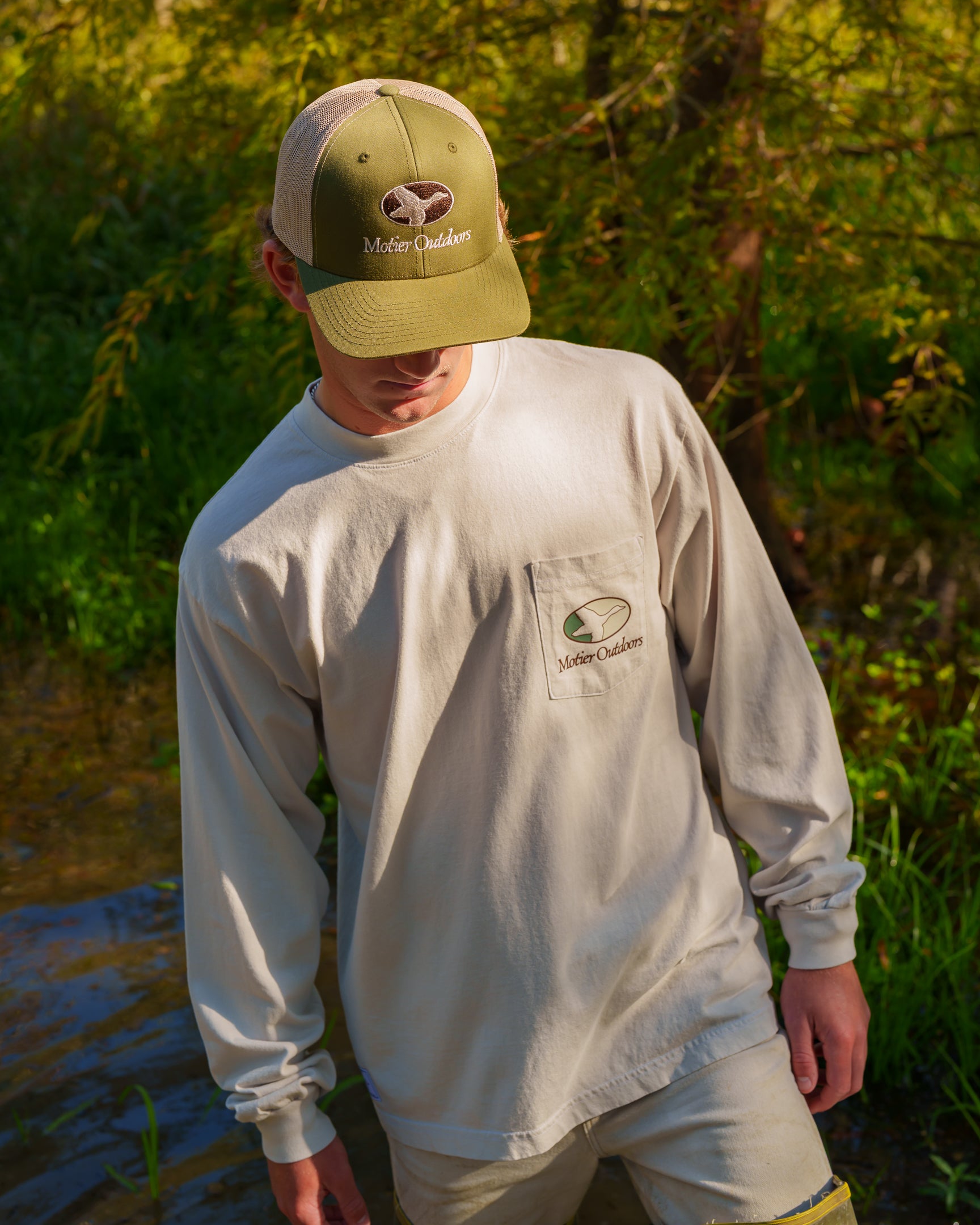 Mallard Luxe L/S Pocket Tee (Brush)