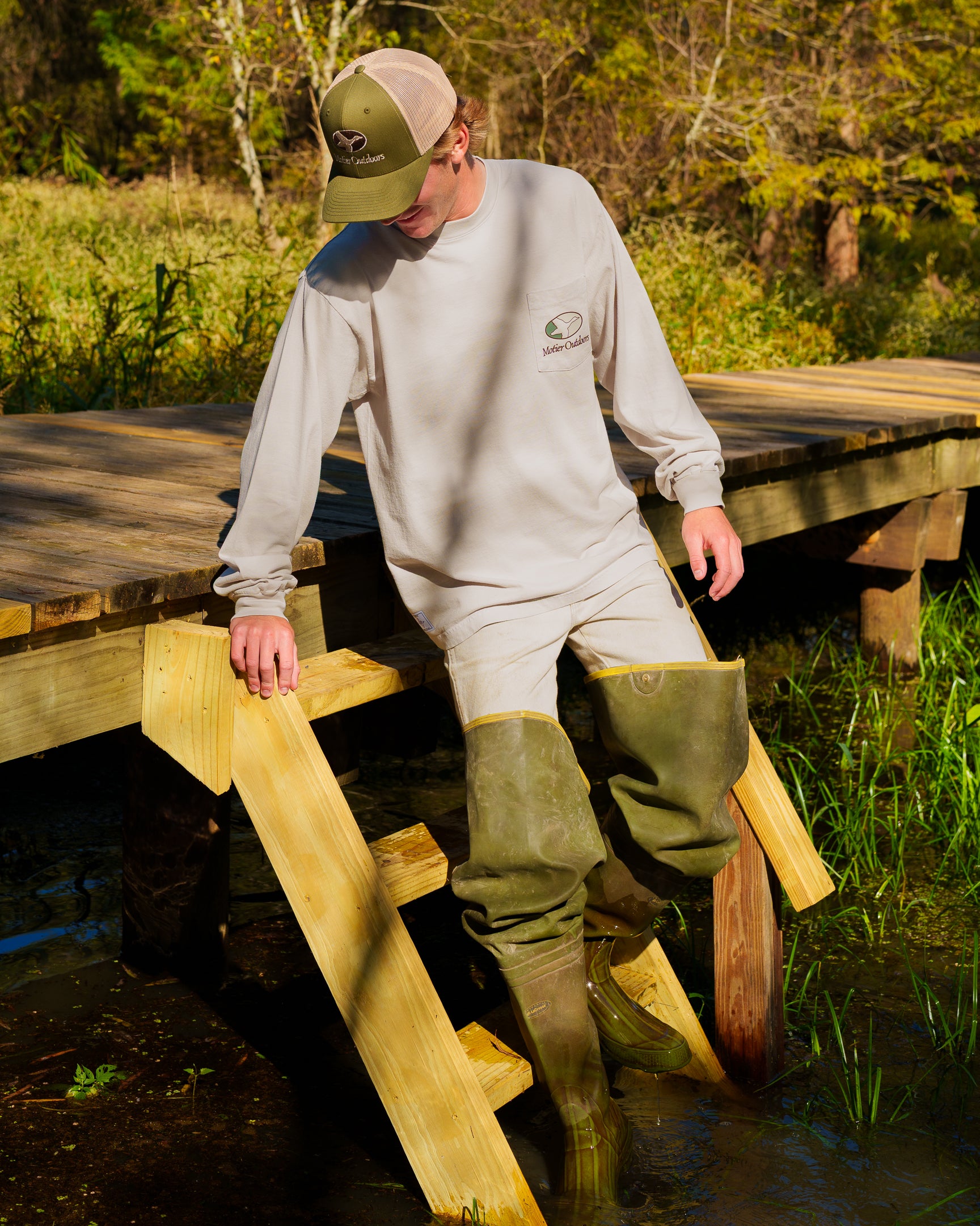 Mallard Luxe L/S Pocket Tee (Brush)