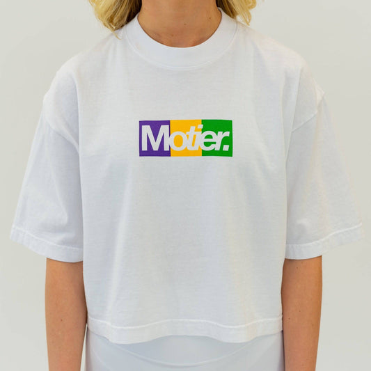 The Motier Krewe Box Luxe Crop (White) - Motier Lafayette 