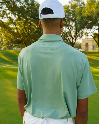 The Motier Tour Golf Polo (Tea Olive)