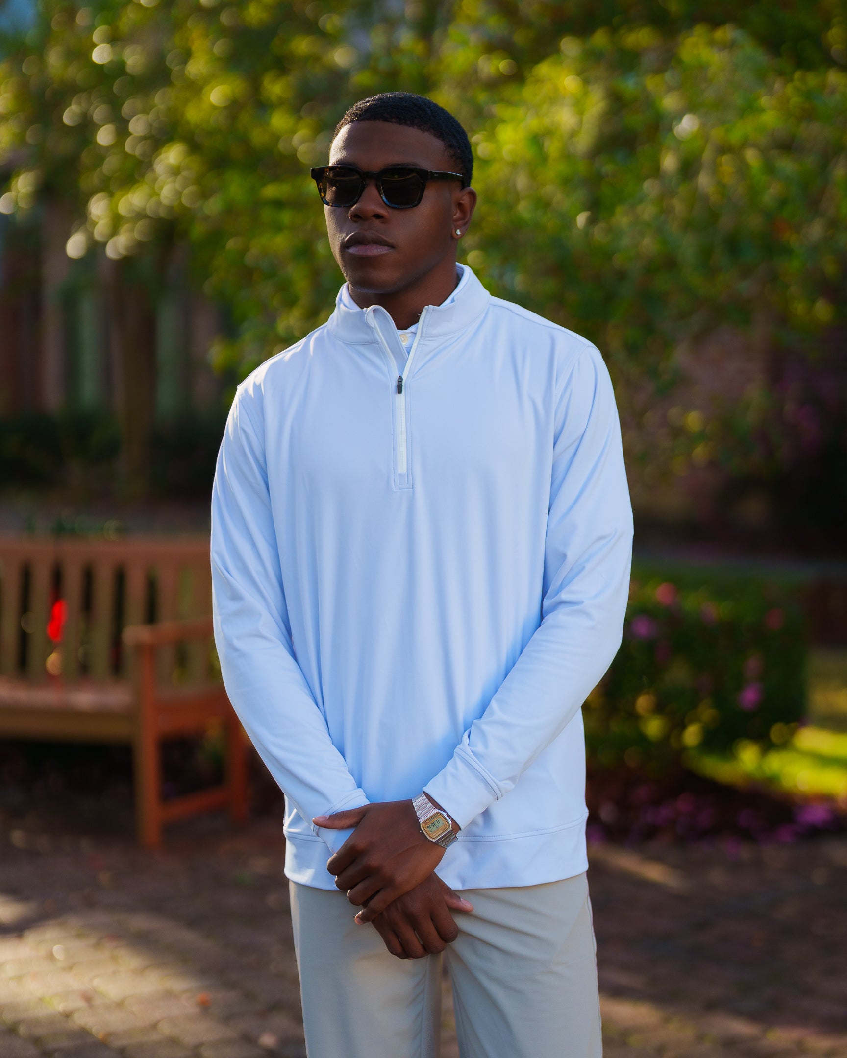 The Riviera Quarter Zip (Frost)