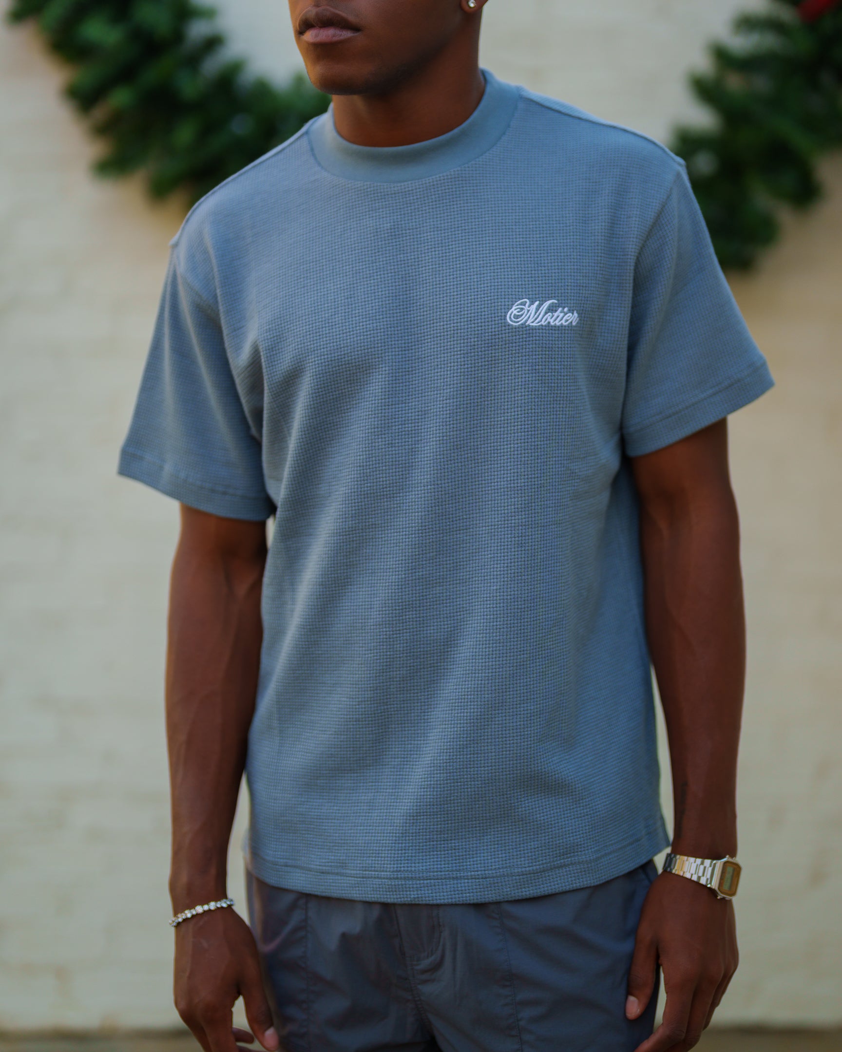 The Sterling Waffle Tee II (Storm Cloud)