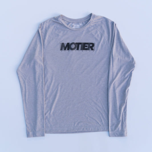The Retrospect L/S Active Tee (Light Grey) - Motier Lafayette 