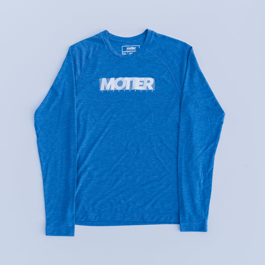 The Retrospect L/S Active Tee (Heather Royal) - Motier Lafayette 