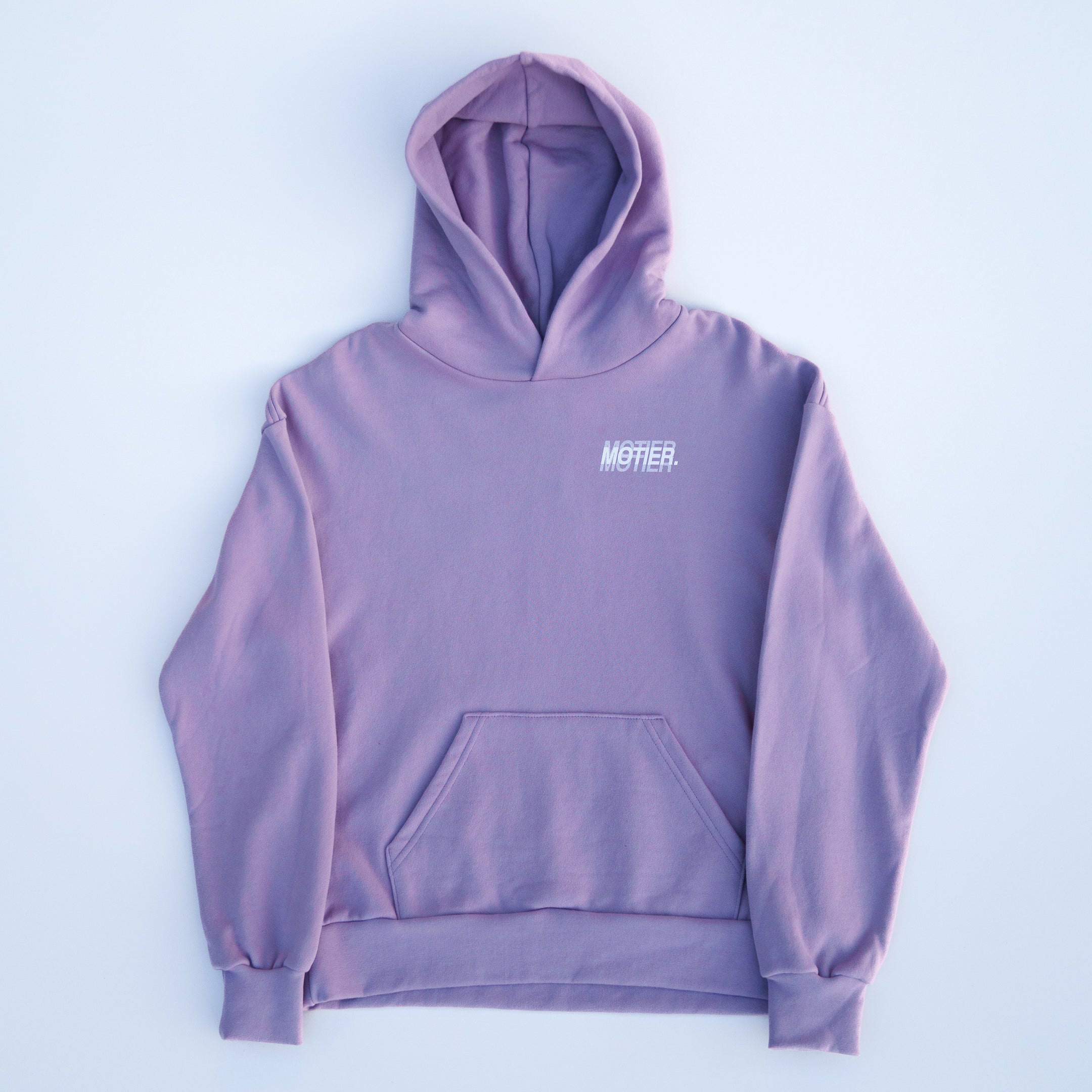 The Blur Holographic Luxe Hoodie (Lavender Grey)