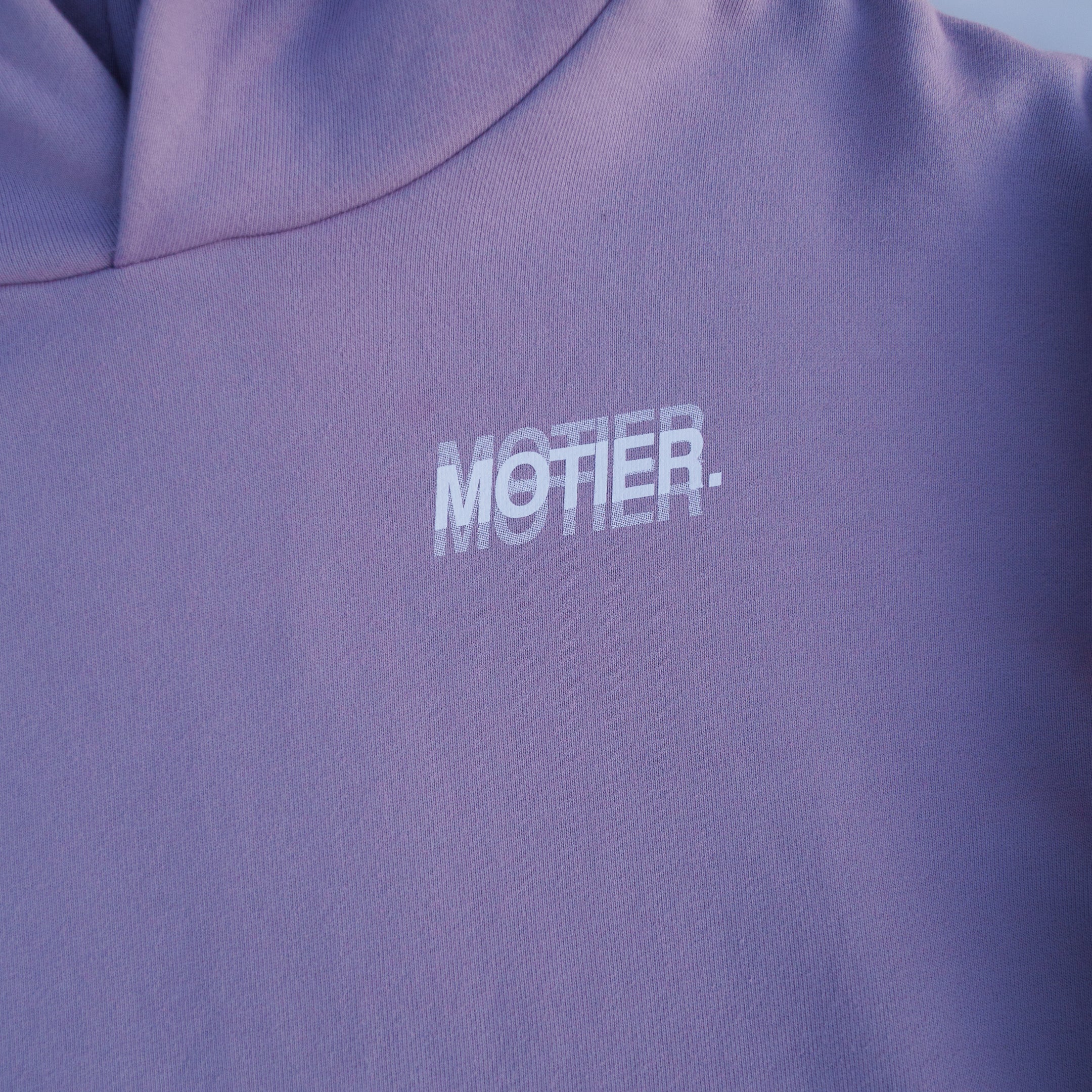 The Blur Holographic Luxe Hoodie (Lavender Grey)