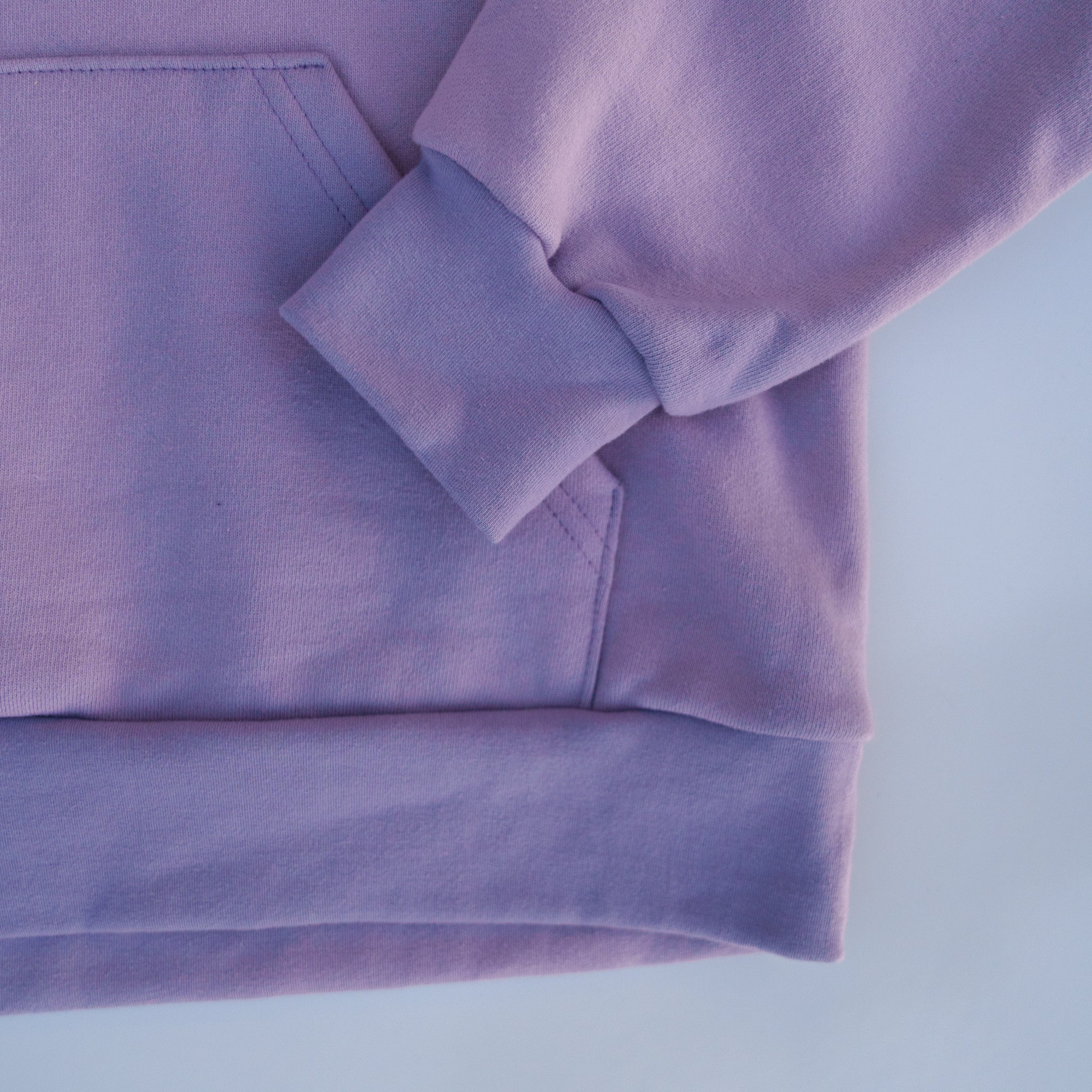 The Blur Holographic Luxe Hoodie (Lavender Grey)