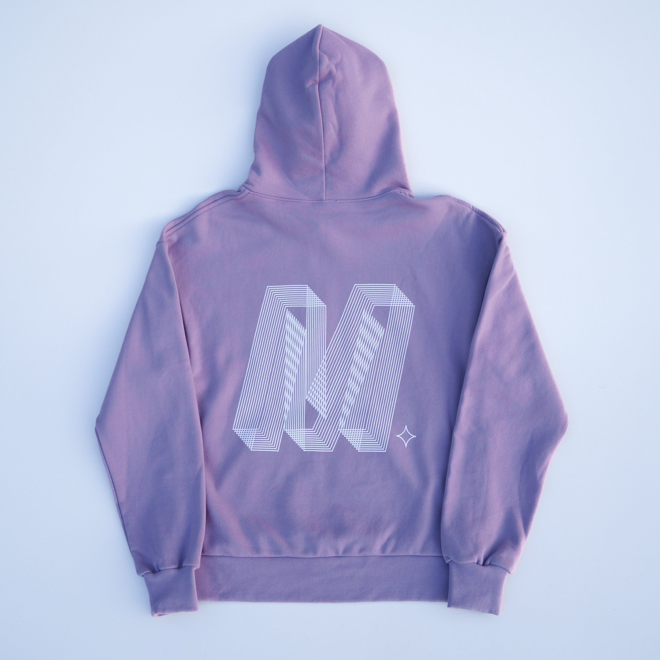 The Blur Holographic Luxe Hoodie (Lavender Grey)