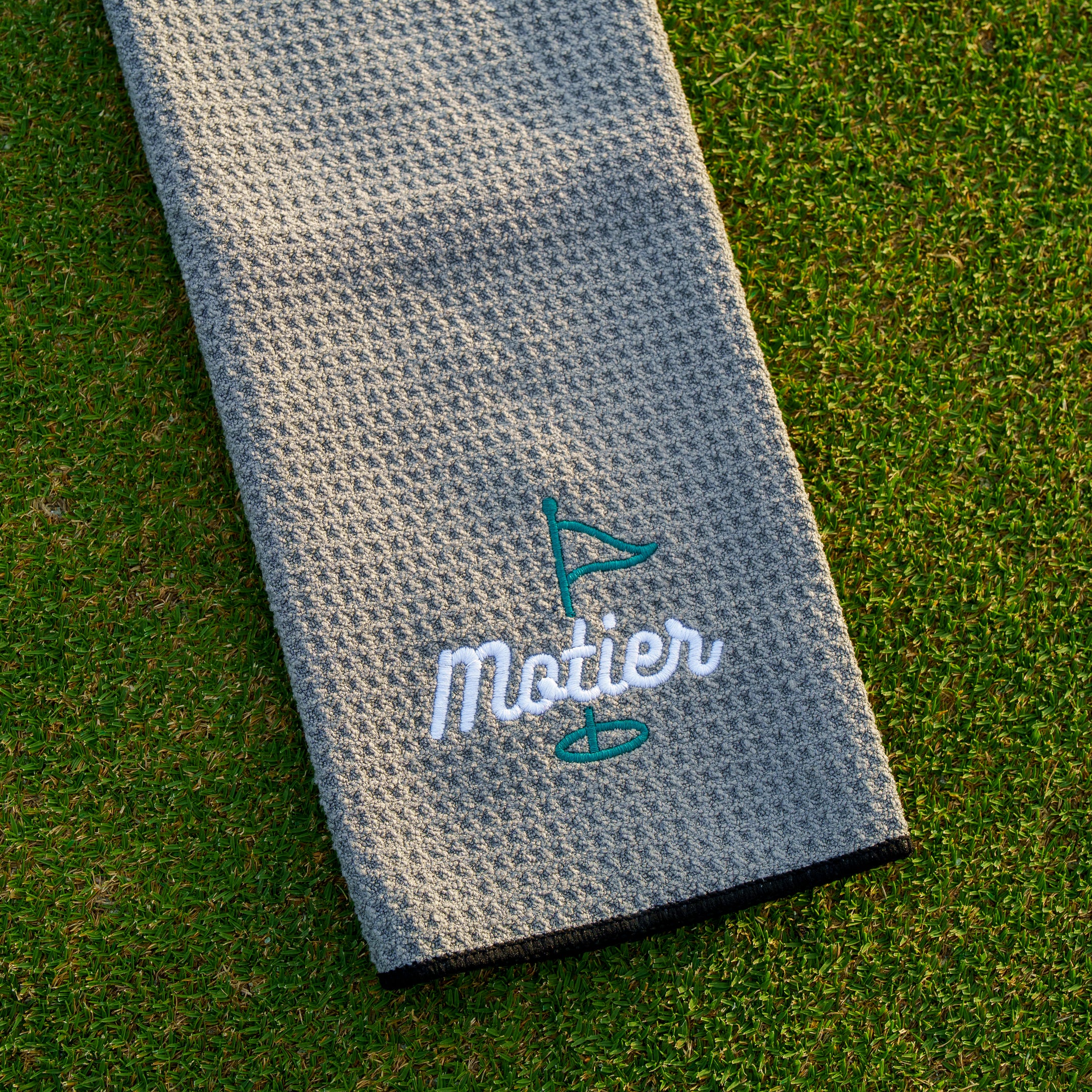 The Pin MicroFiber Golf Towel (Grey)