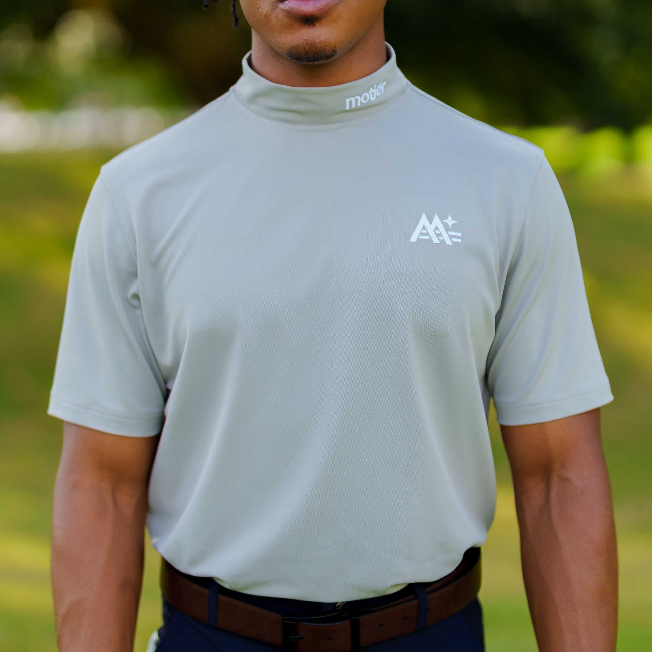 The Motier Tour Performance Mock Neck (Grey)