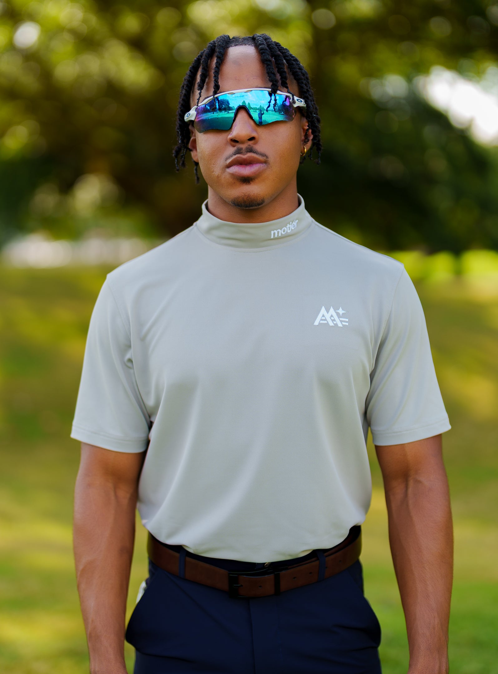 The Motier Tour Performance Mock Neck (Grey)