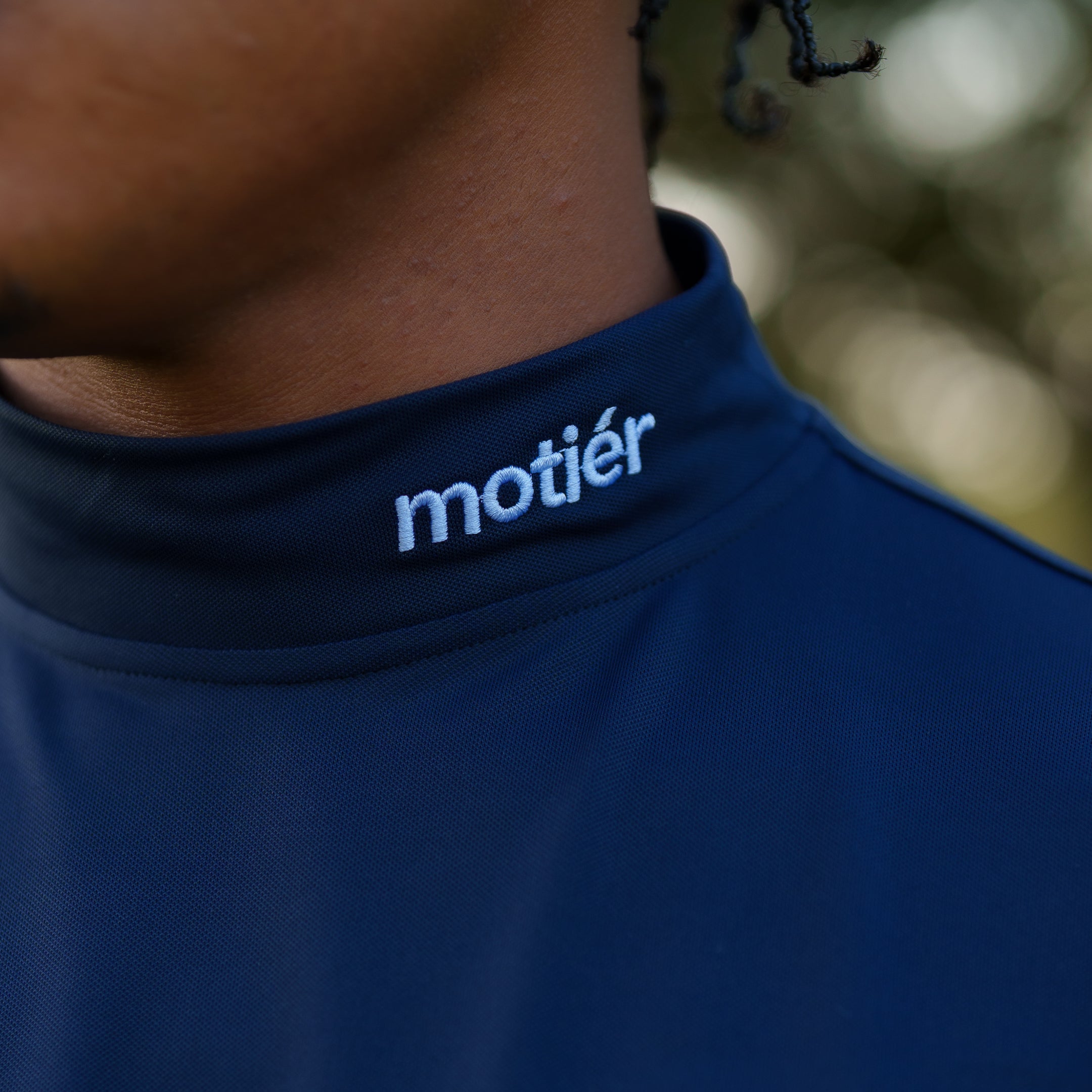The Motier Tour Performance Mock Neck (Navy)