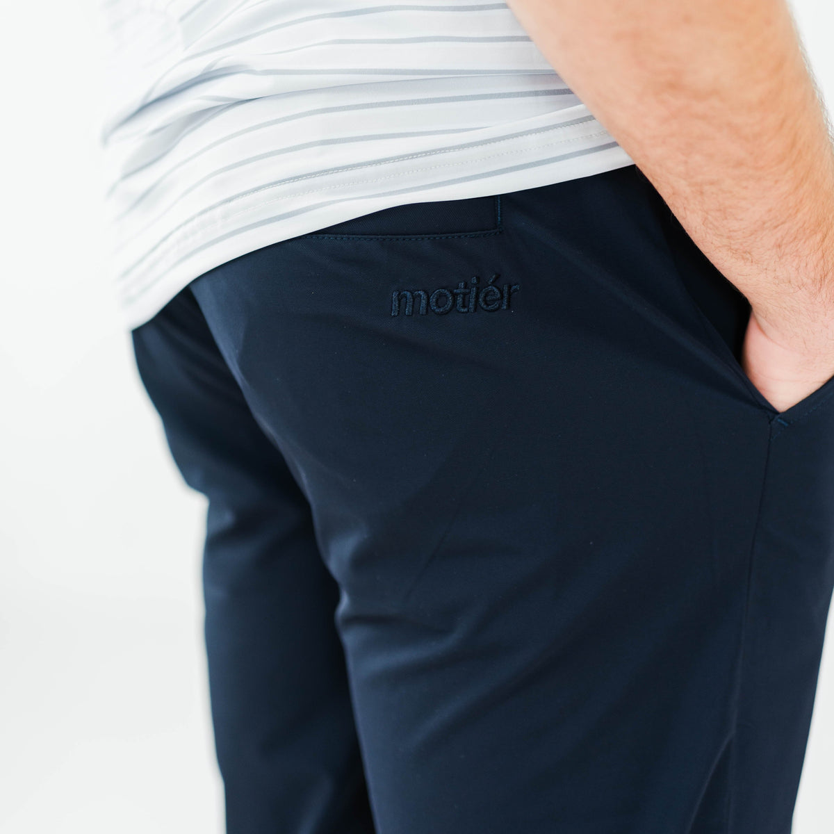 Navy Rusty Marquis Pant by Motier Lafayette, stylish men's pants with a tailored fit and classic design.