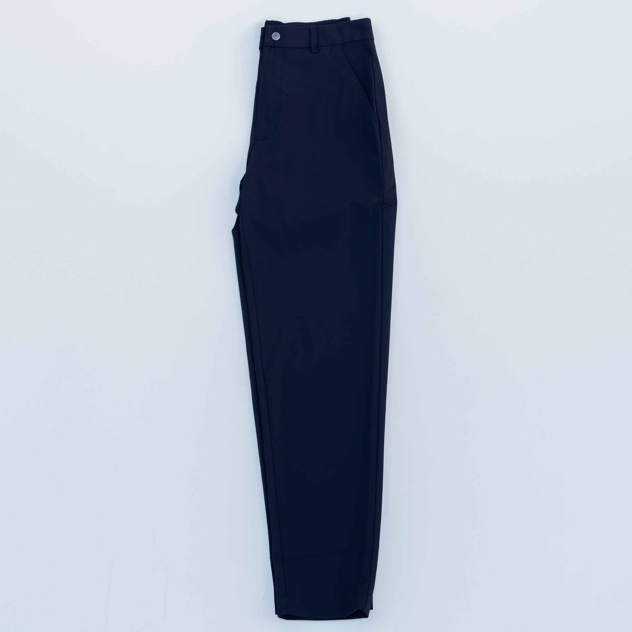 Navy Rusty Marquis pants by Motier Lafayette featuring a tailored fit and classic design, shown on a model.