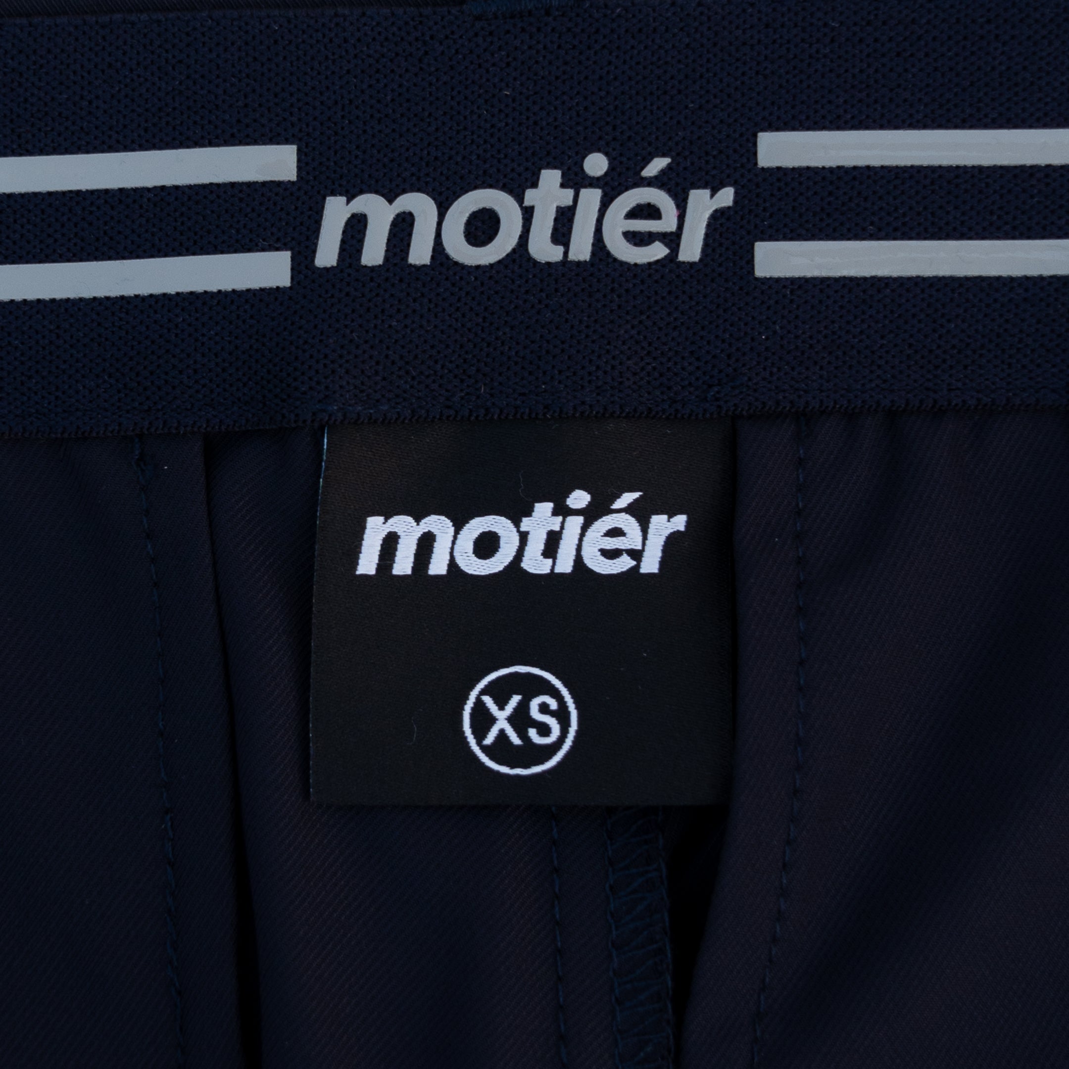 Navy Rusty Marquis pants by Motier Lafayette, featuring tailored fit and classic design, displayed on a neutral background.