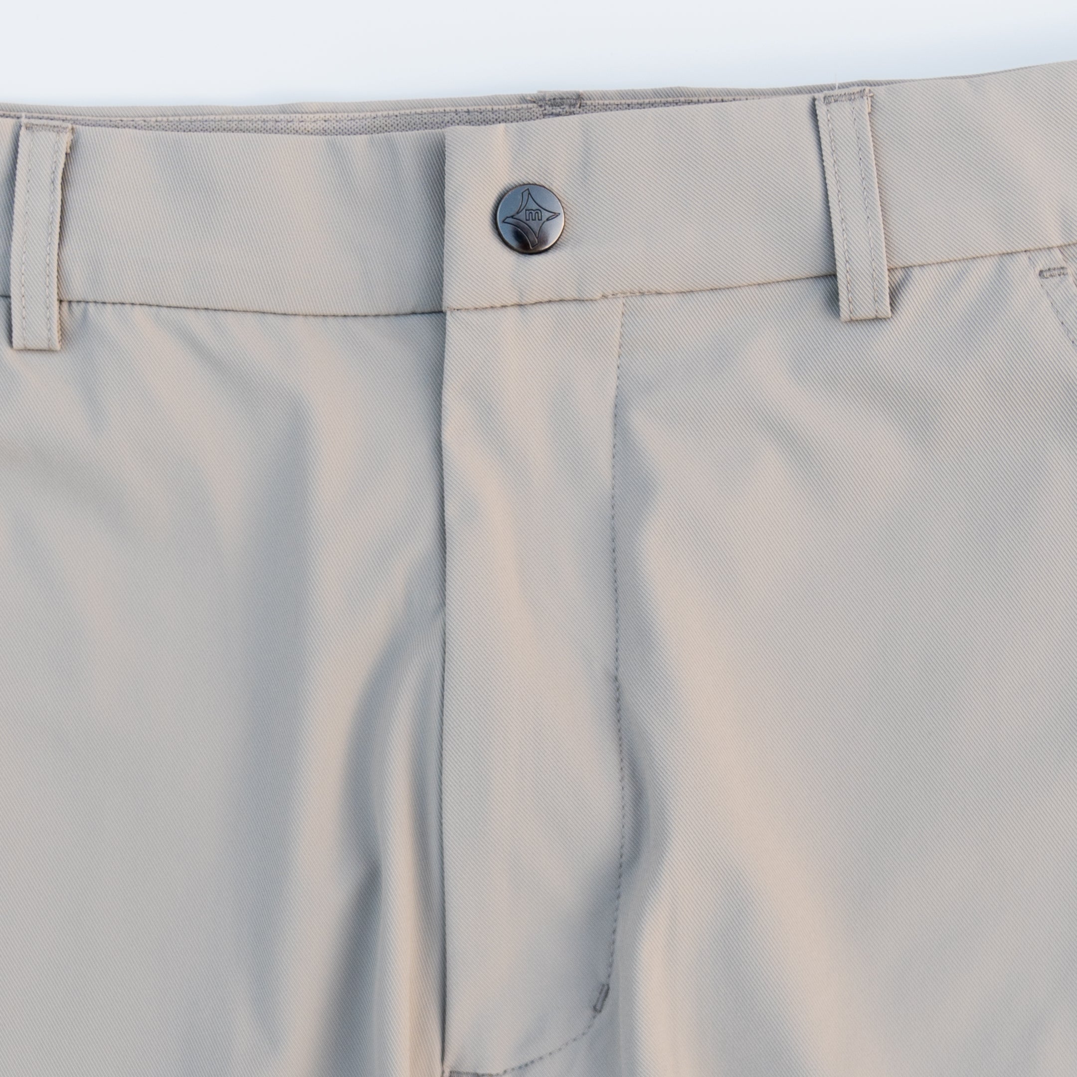 Tan Rusty Marquis pants by Motier Lafayette, featuring a relaxed fit, stylish design, and casual look in a natural fabric.