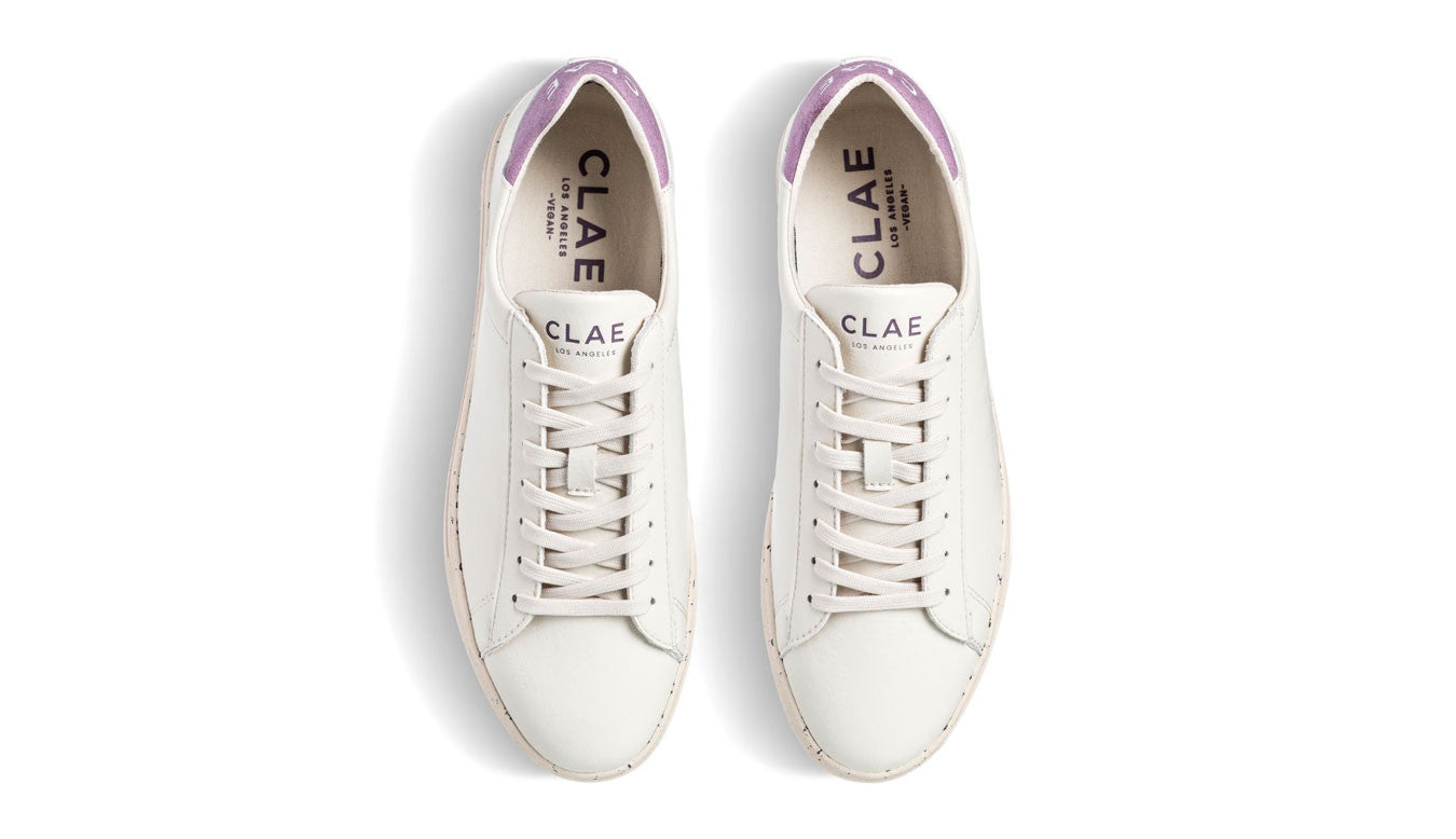 Clae Bradley vegan shoes in off-white elderberry color, men's and women's size, with stylish design and comfortable fit.